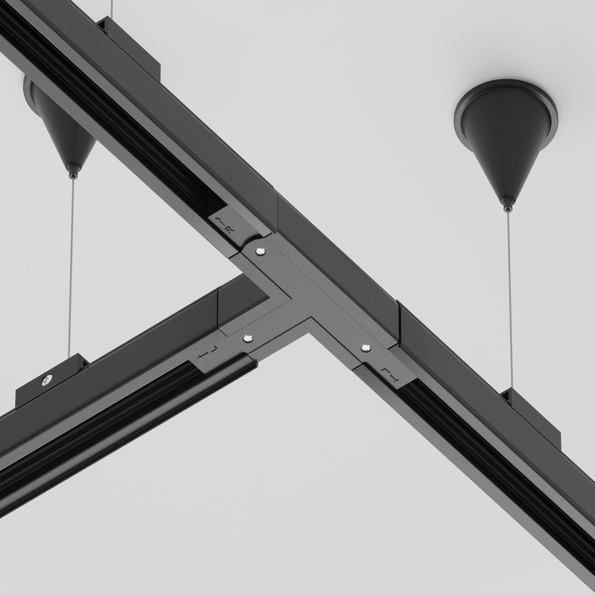 Componente sub tensiune pentru sisteme de iluminat Accesorii pentru șine Trinity, Plastic Negru, -W, MAYTONI TRA005CT-31B-L [4]