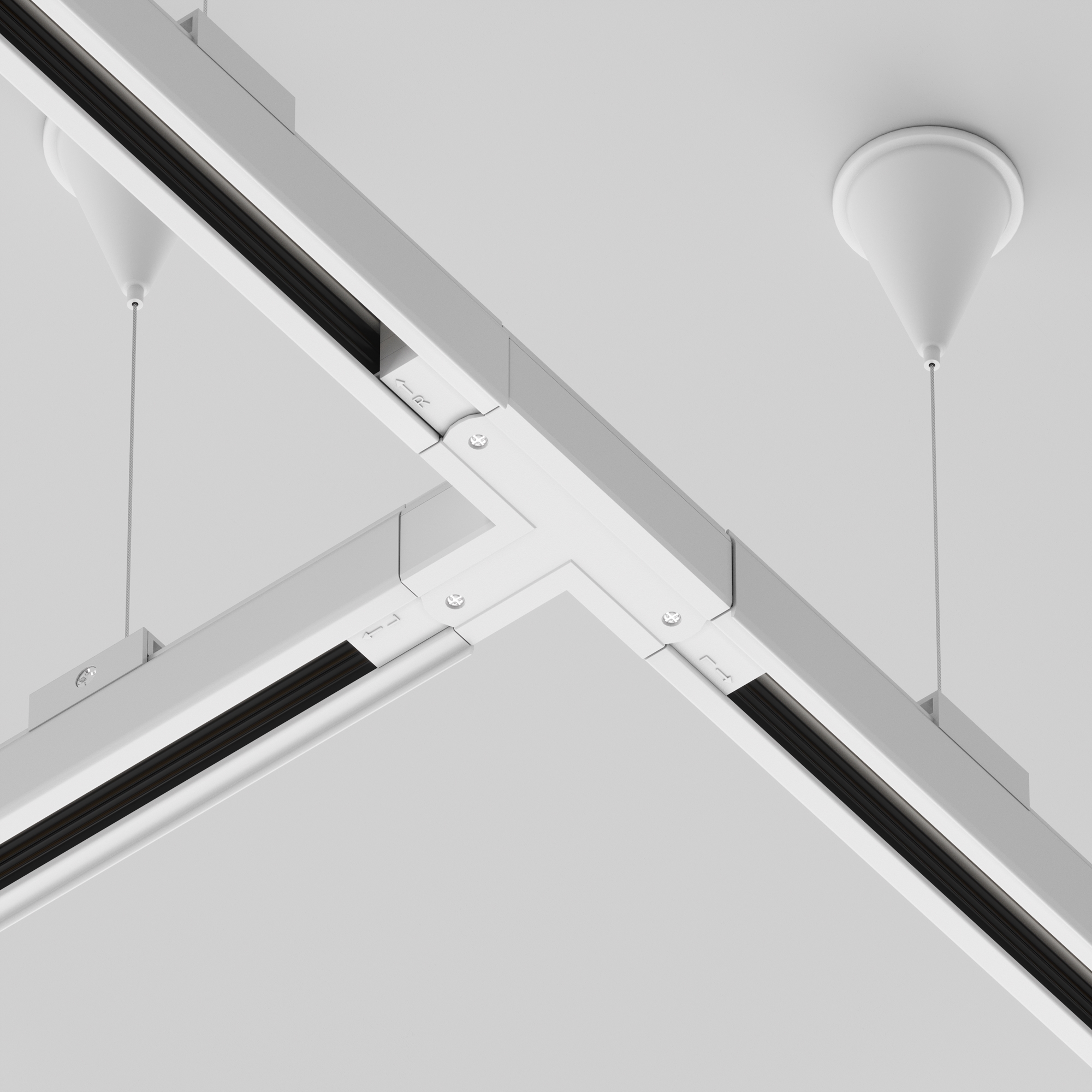 Componente sub tensiune pentru sisteme de iluminat Accesorii pentru șine Trinity, Plastic Alb, -W, MAYTONI TRA005CT-31W-L [4]