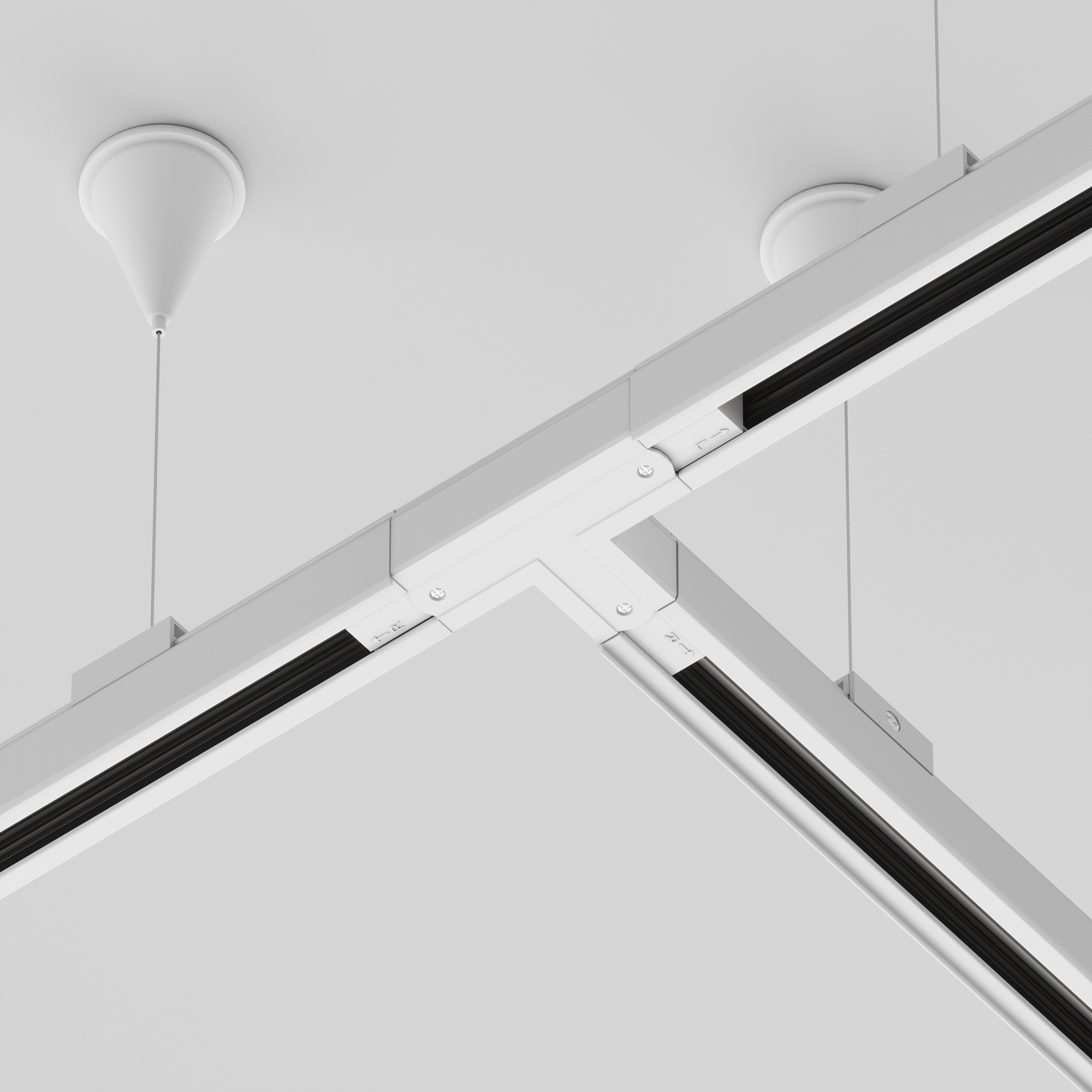 Componente sub tensiune pentru sisteme de iluminat Accesorii pentru șine Trinity, Plastic Alb, -W, MAYTONI TRA005CT-31W-R [4]