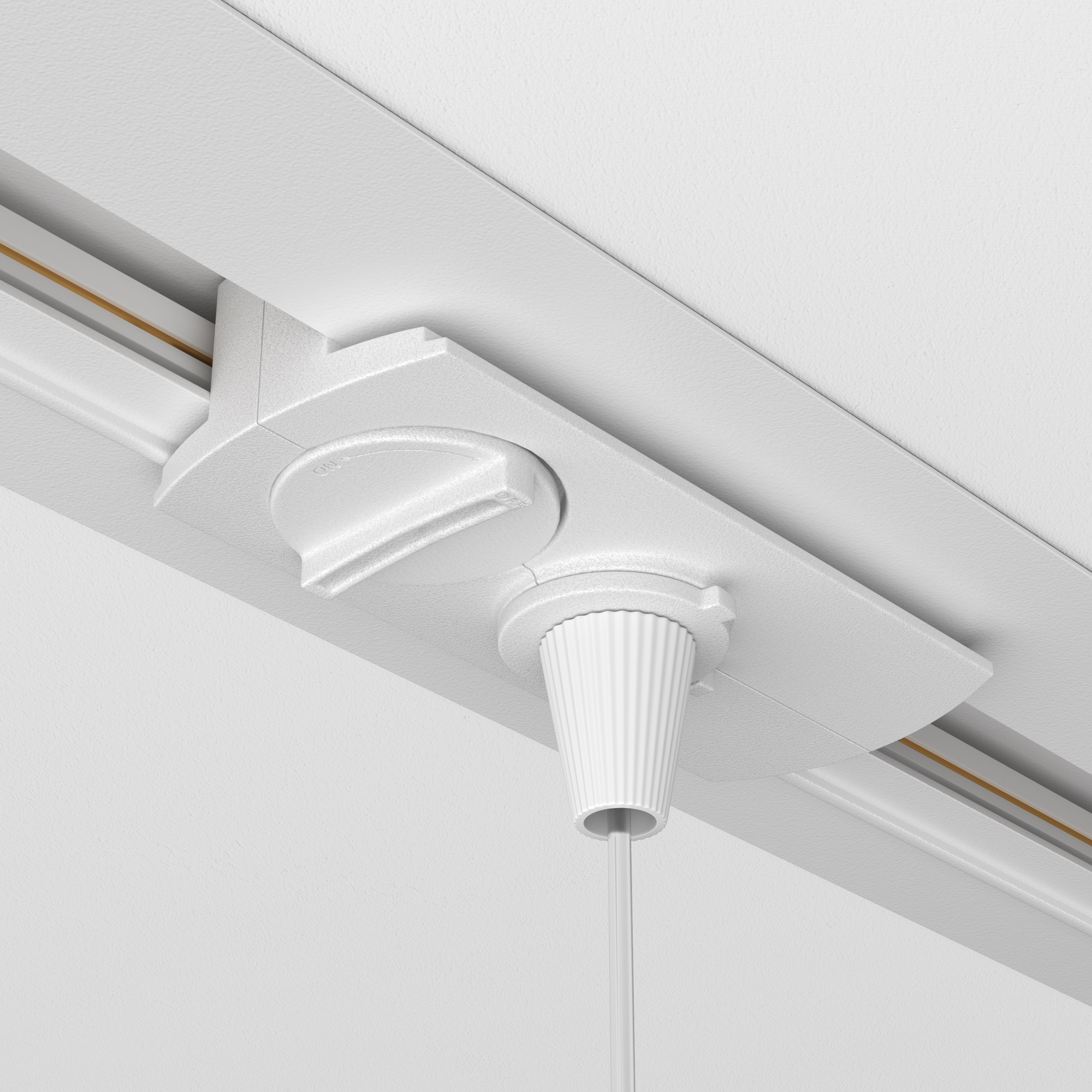 Componente sub tensiune pentru sisteme de iluminat Accesorii pentru șine Unity, Plastic Alb, -W, MAYTONI TRA011-1-A-W [3]