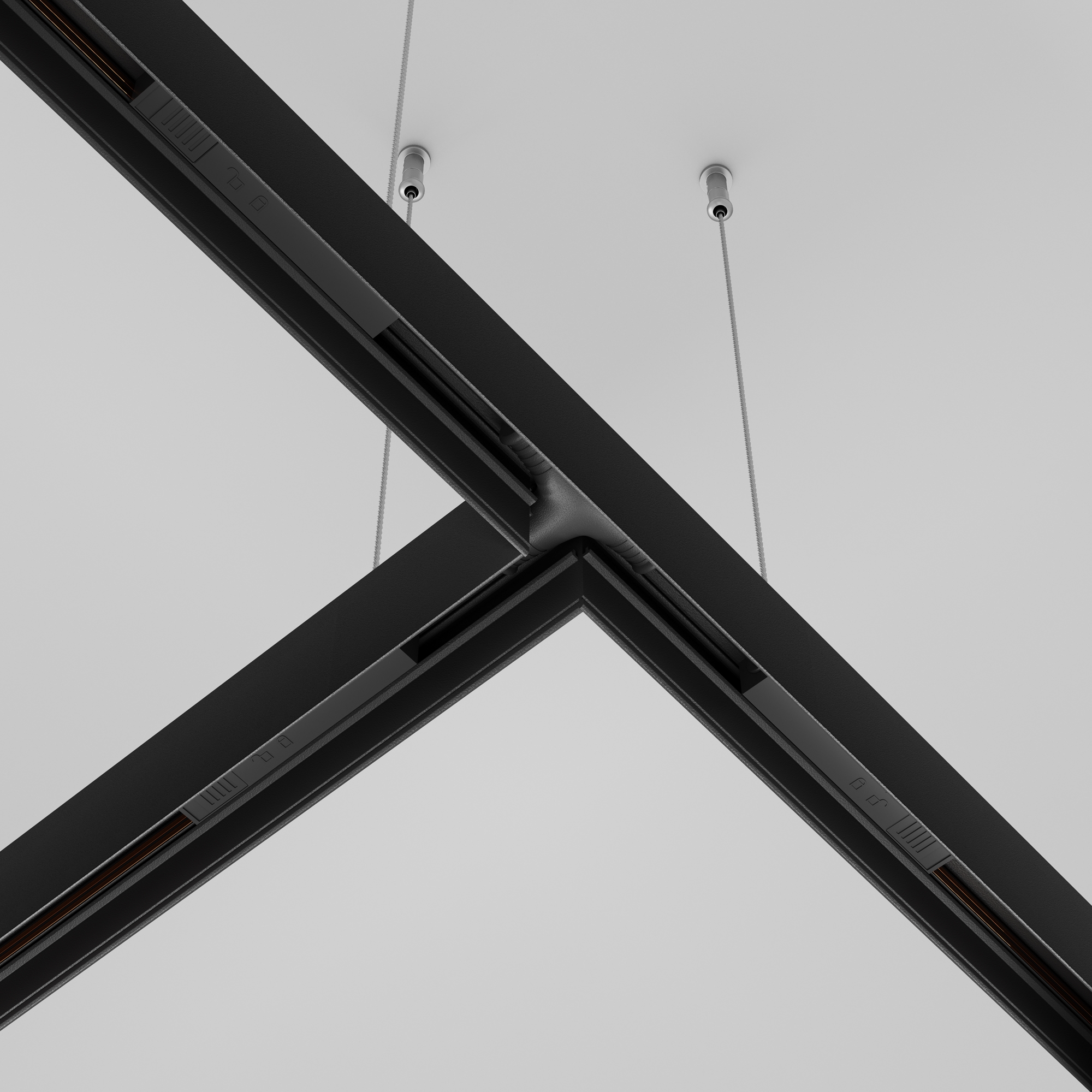 Accesoriu Accesorii pentru șine Exility, Aluminiu Negru, -W, MAYTONI TRA034CWT-42B-DE [4]