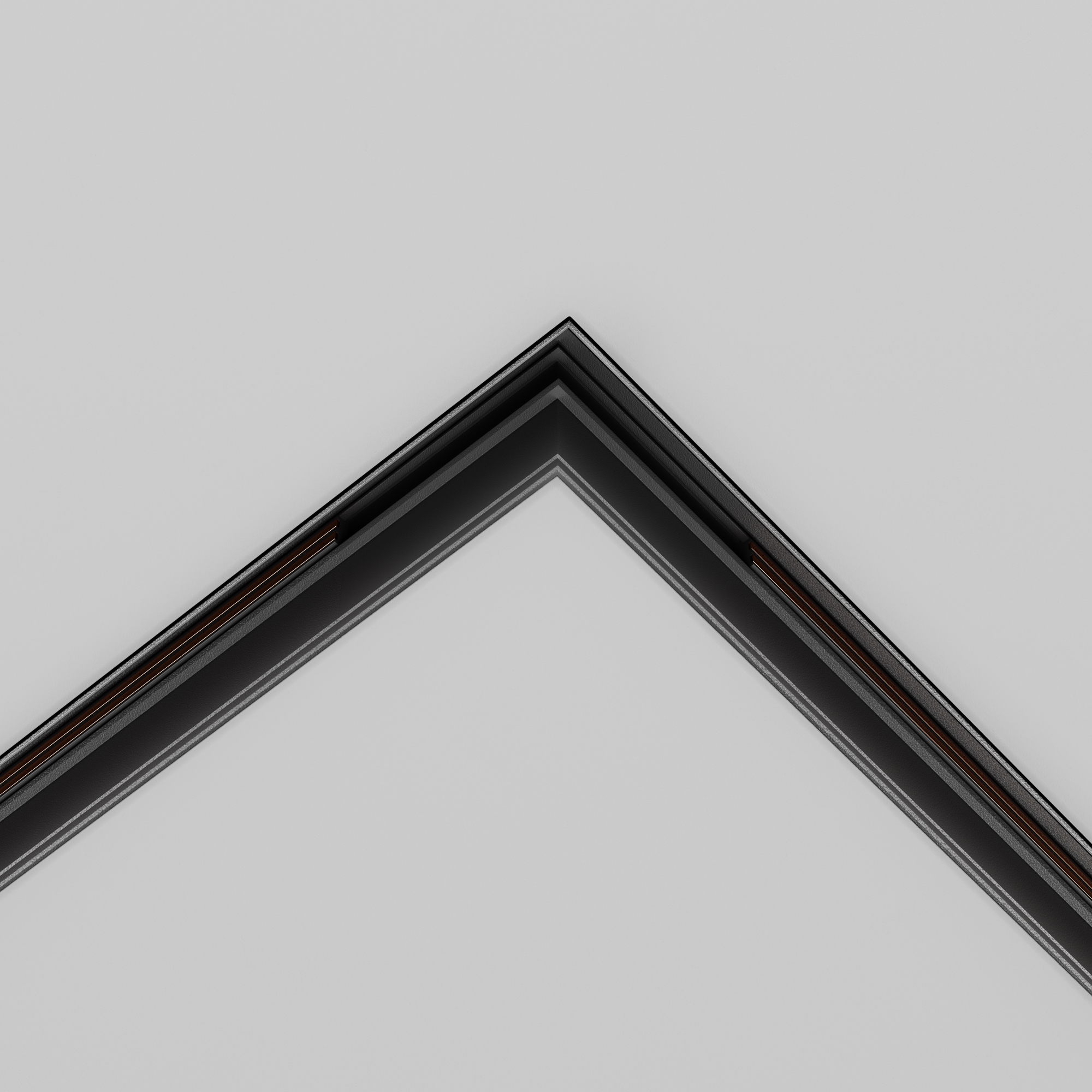 Componente sistem de șine încastrate Accesorii pentru șine Exility, Aluminiu Negru, -W, MAYTONI TRACL034-42B-R [3]