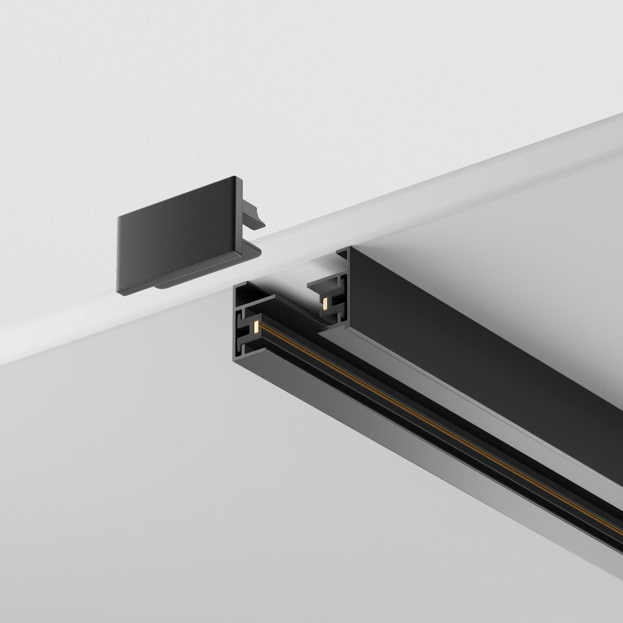 Șină cu montaj pe suprafață/suspendat Sisteme de șin Unity, Aluminiu Negru, -W, MAYTONI TRX001-112B [3]