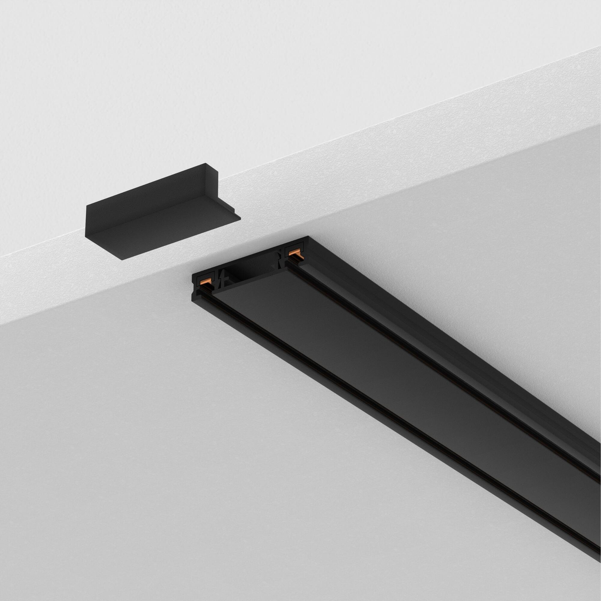 Șină Sisteme de șine Radity, Aluminiu și plastic Negru, -W, MAYTONI TRX084EC-111B [3]