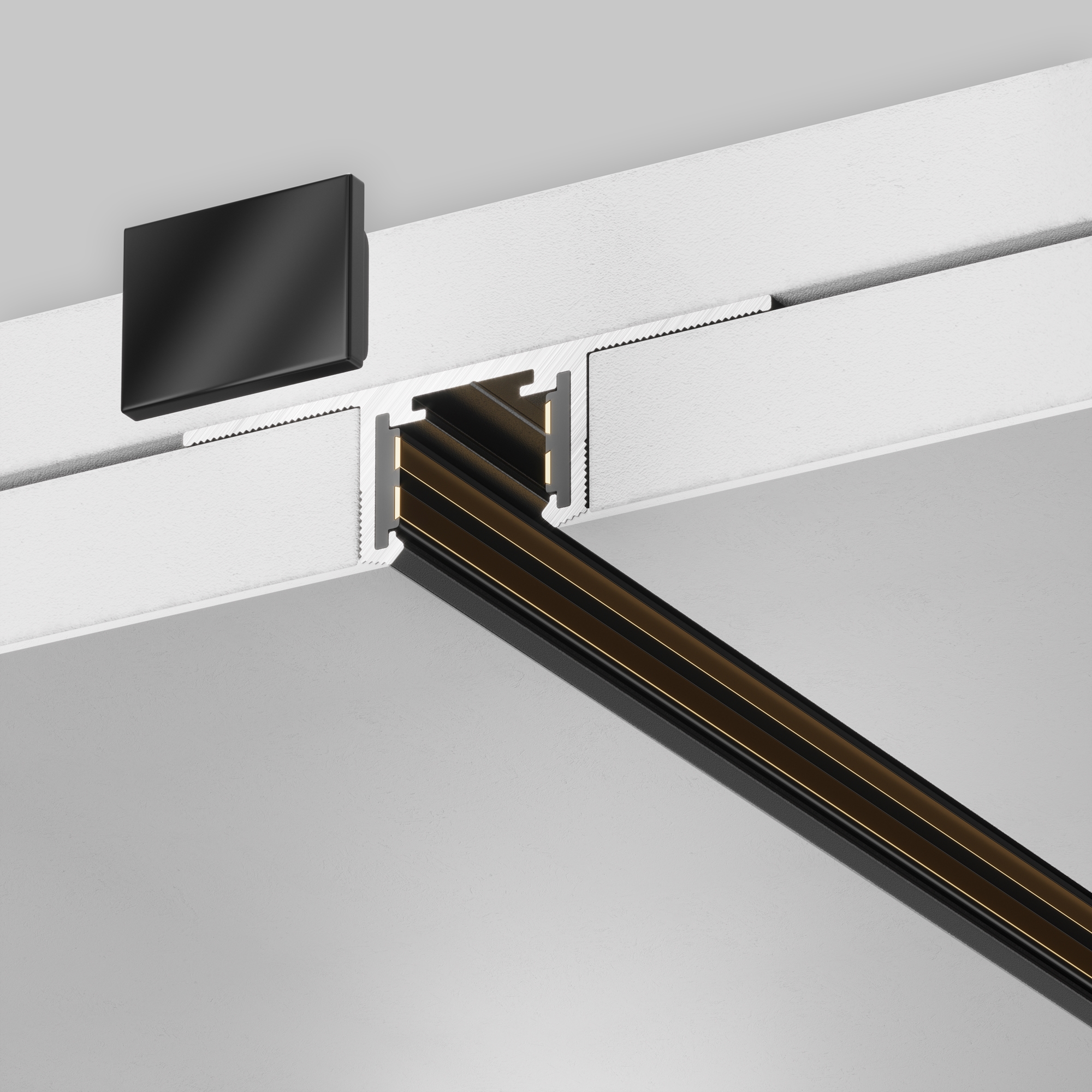 Șină Busbar trunkings Tenity Negru Aluminiu -W MAYTONI TRX239-421.12B [4]