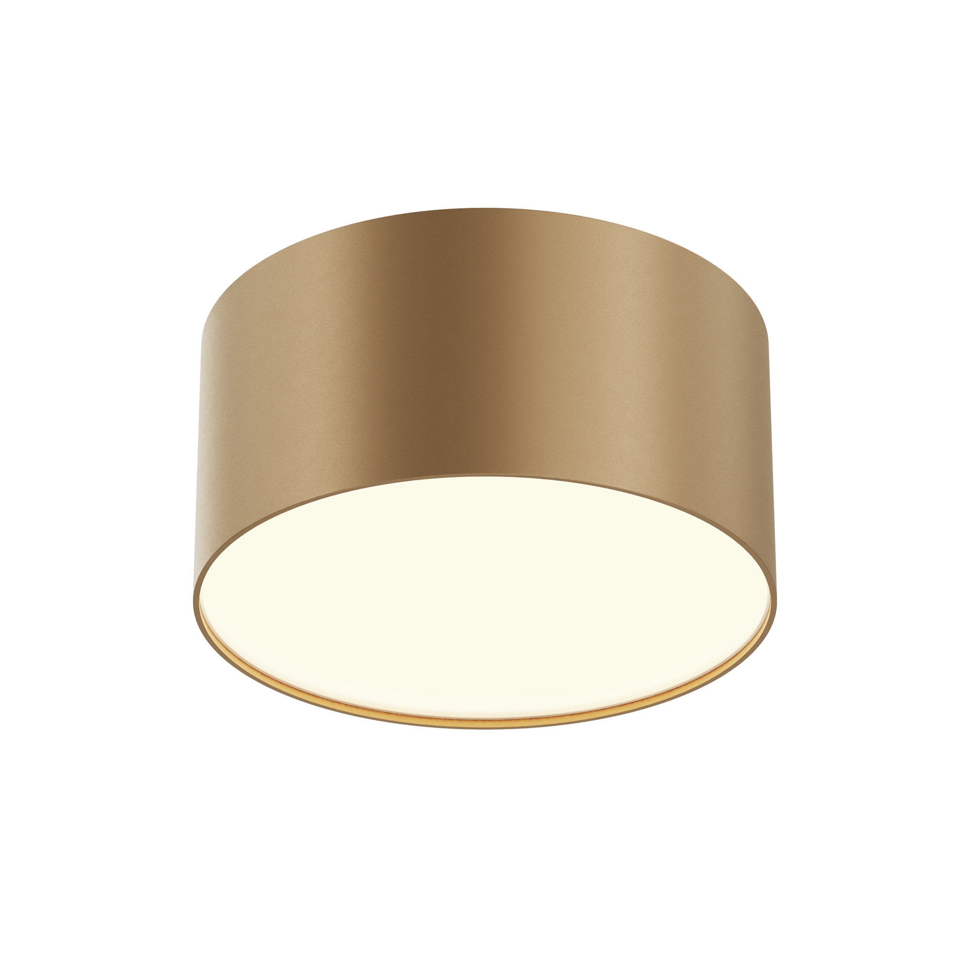 Produse - Plafonieră Zon, Aluminiu Auriu mat, 12W, MAYTONI C032CL-12W3K-RD-MG