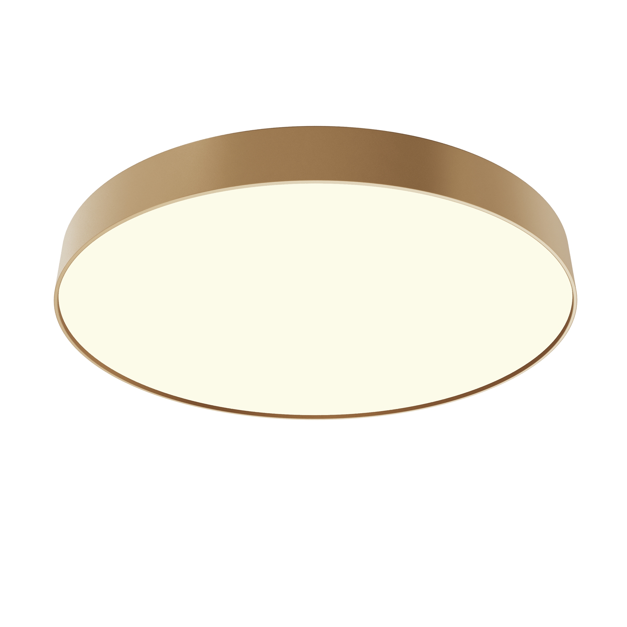 Plafoniere LED - Plafonieră Zon, Aluminiu Auriu mat, 90W, MAYTONI C032CL-90W3K-RD-MG
