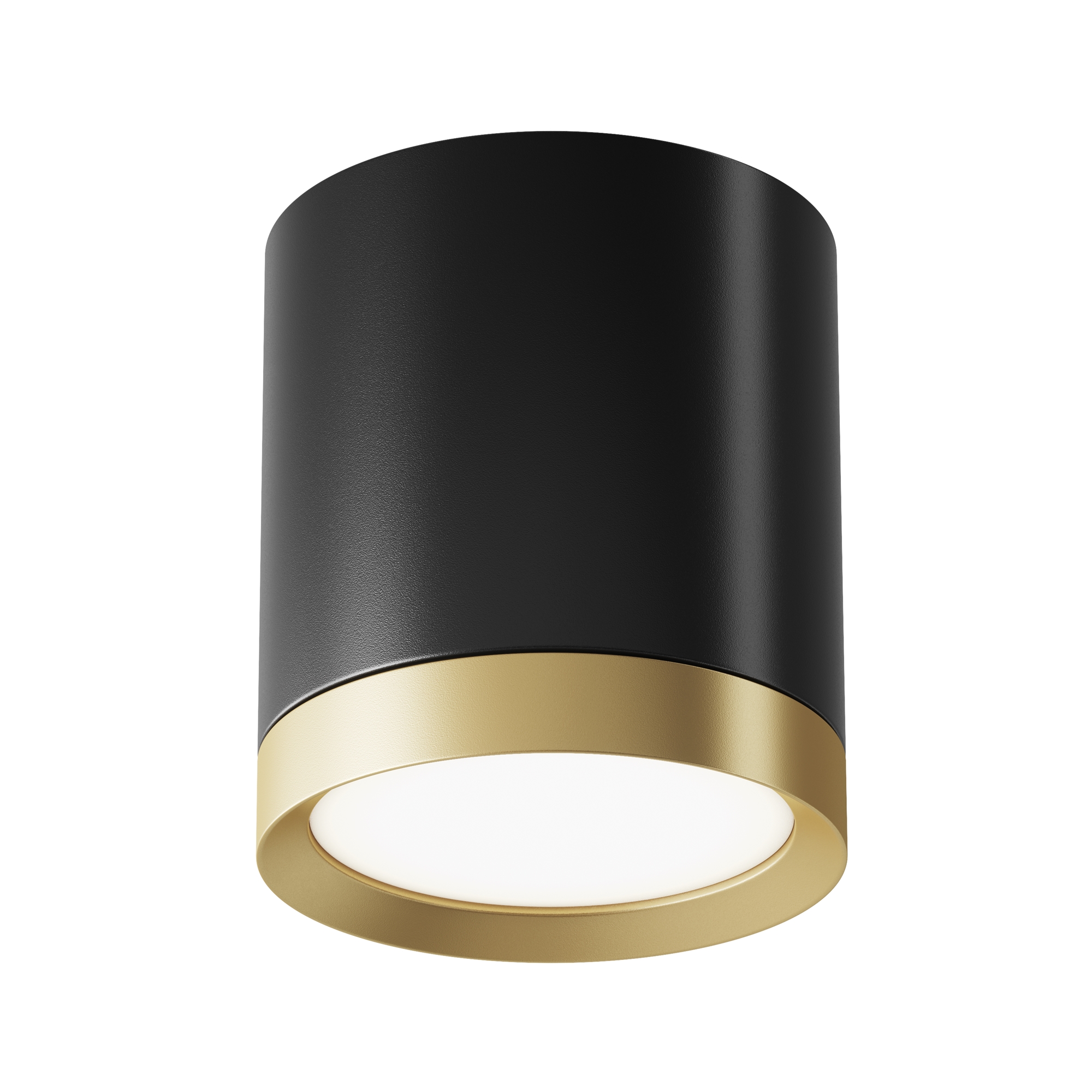 Produse - Plafonieră HOOP, Aluminiu și plastic Negru cu auriu, 12W, MAYTONI C086CM-GX53-MRD-BG