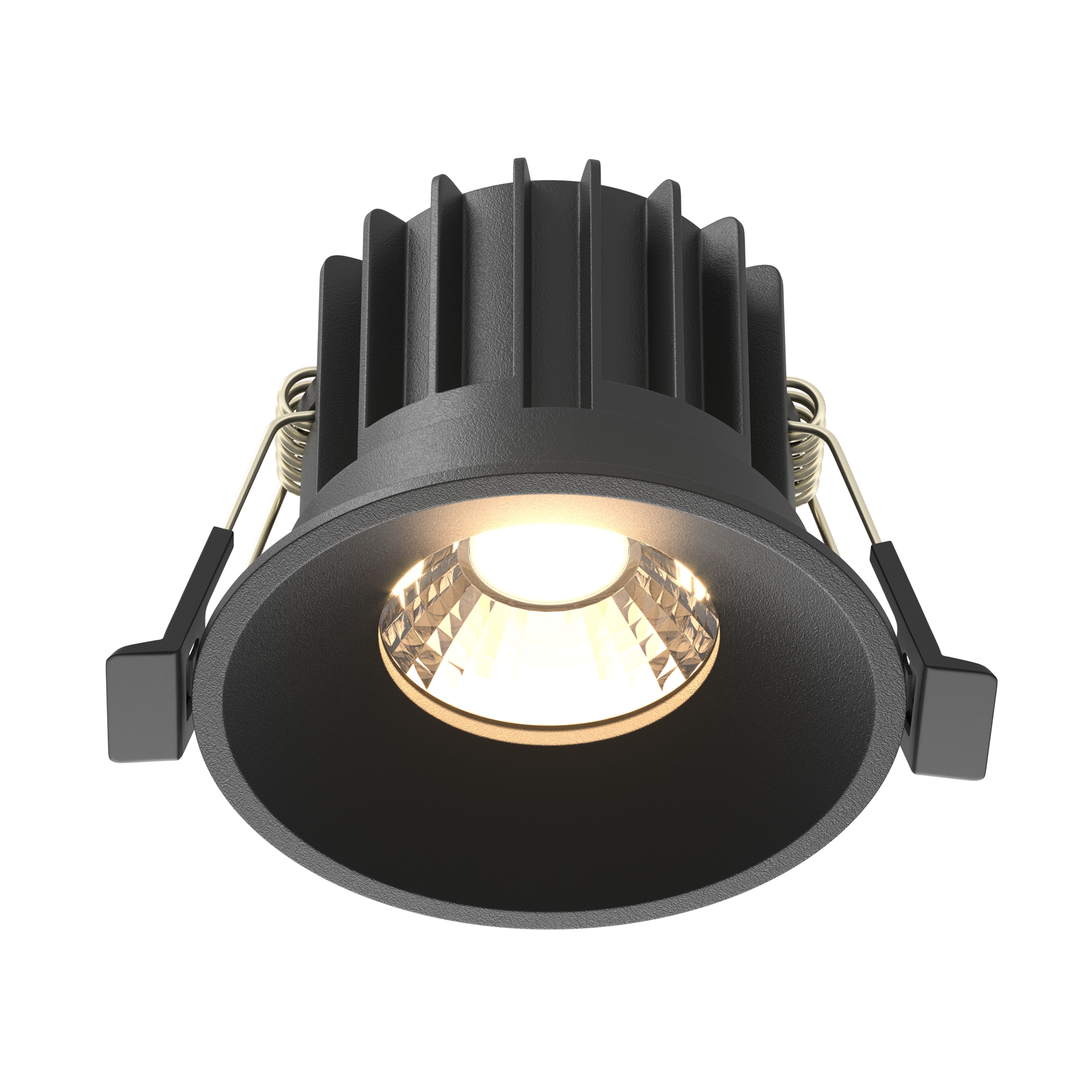 Produse - Corp de iluminat încastrat Rotund, Aluminiu Negru, 12W, MAYTONI DL058-12W3K-B