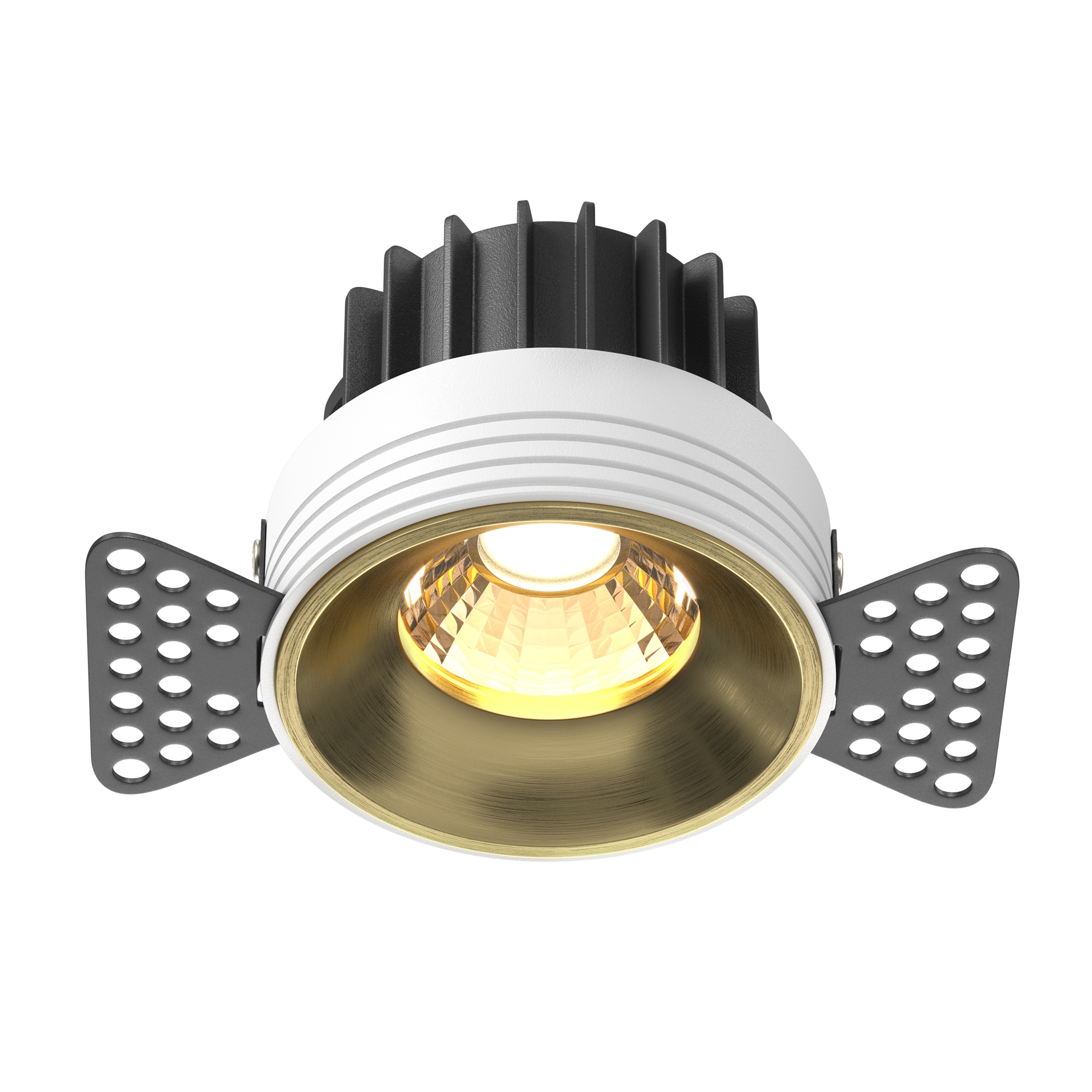 Produse - Corp de iluminat încastrat Rotund, Aluminiu Alamă, 12W, MAYTONI DL058-12W3K-TRS-BS