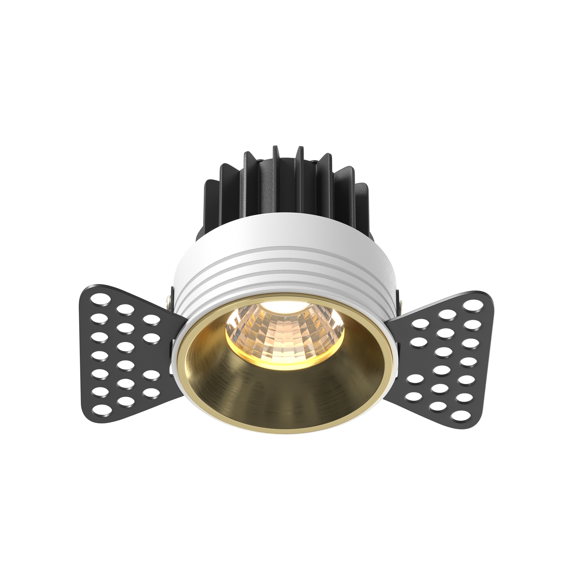 Produse - Corp de iluminat încastrat Rotund, Aluminiu Alamă, 7W, MAYTONI DL058-7W3K-TRS-BS