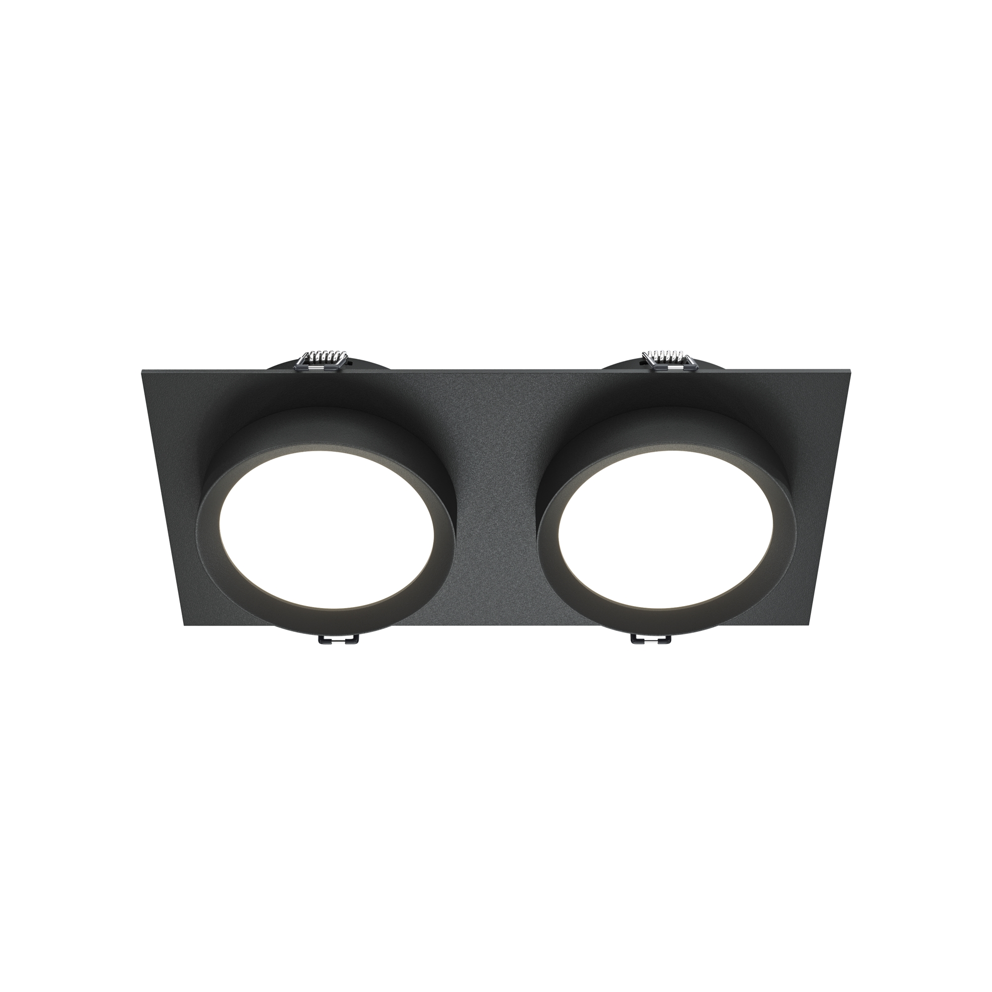 Produse - Corp de iluminat încastrat HOOP, Aluminiu și plastic Negru, 12W, MAYTONI DL086-02-GX53-SQ-B
