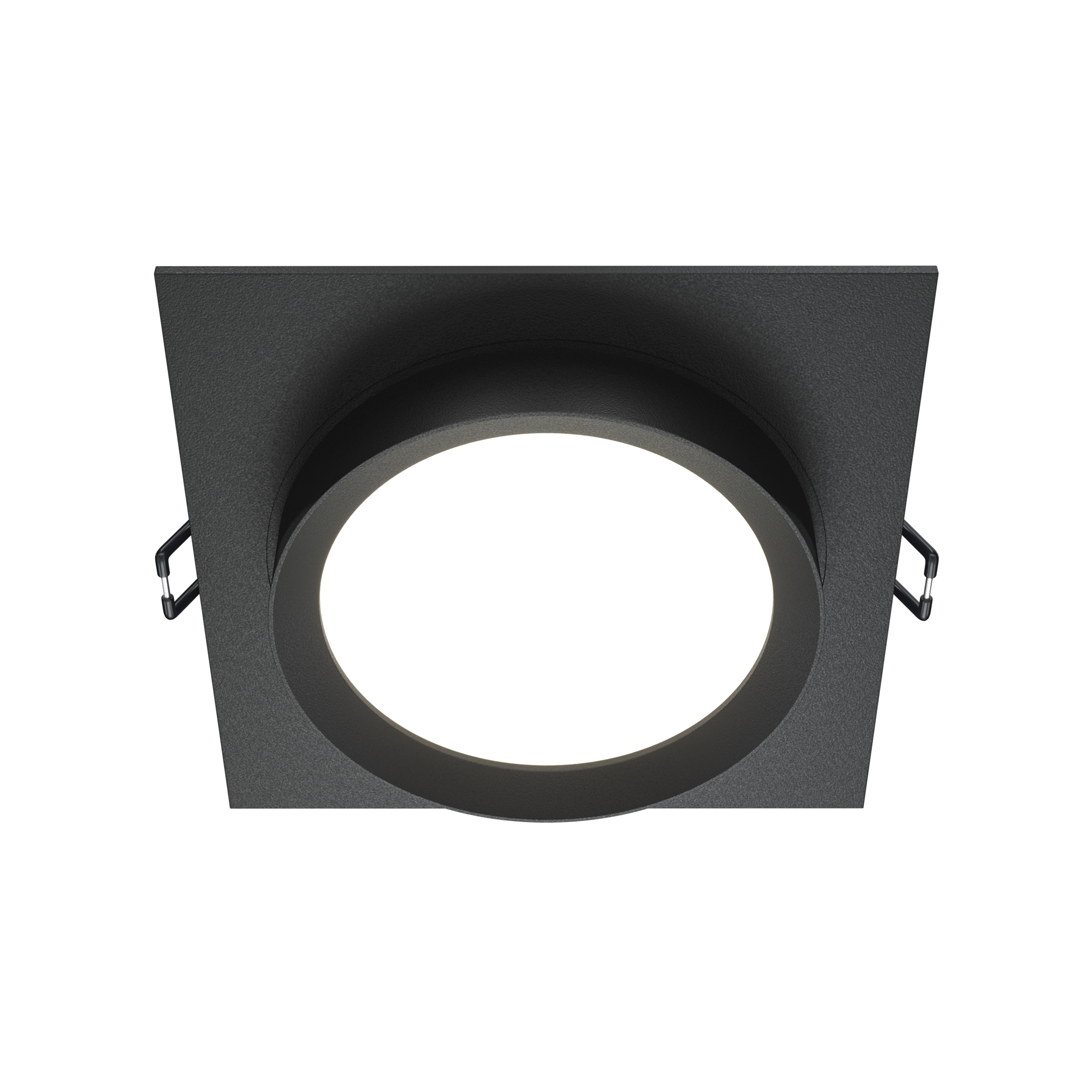 Produse - Corp de iluminat încastrat HOOP, Aluminiu și plastic Negru, 12W, MAYTONI DL086-GX53-SQ-B