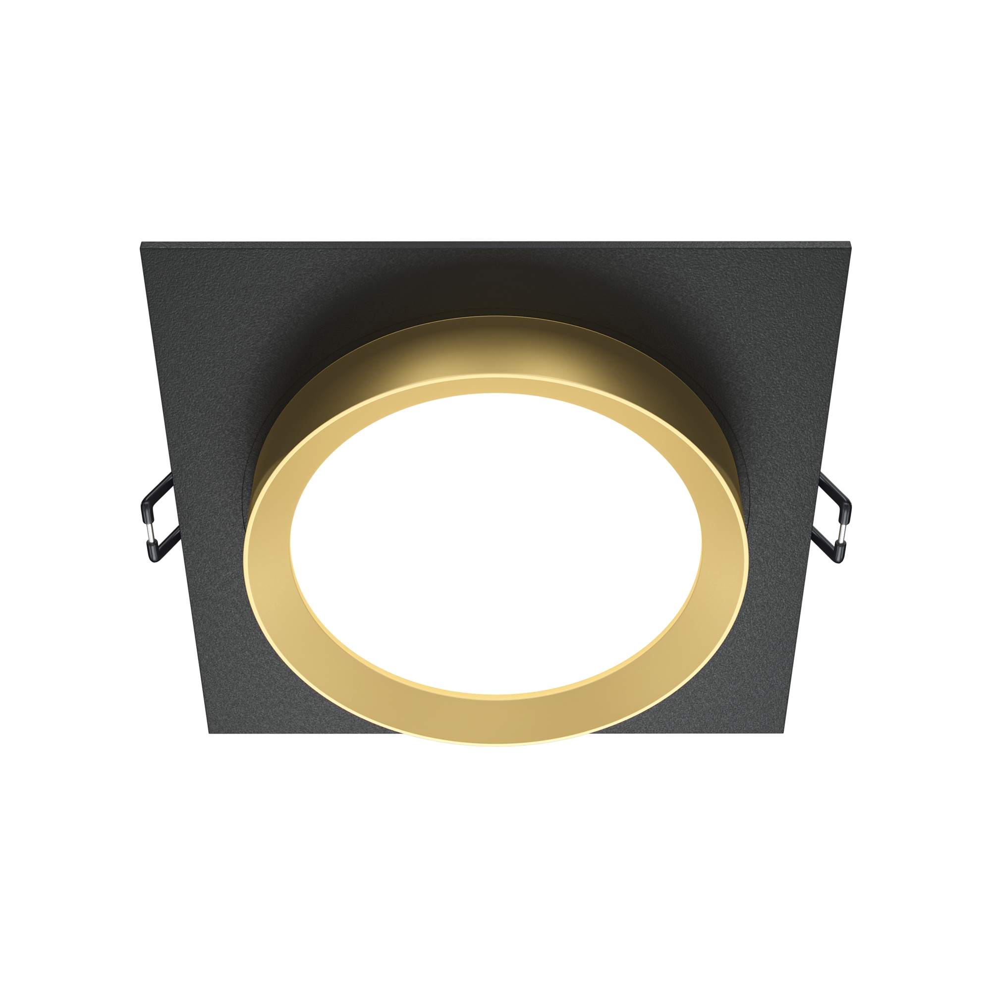 Produse - Corp de iluminat încastrat HOOP, Aluminiu și plastic Negru, 12W, MAYTONI DL086-GX53-SQ-BG