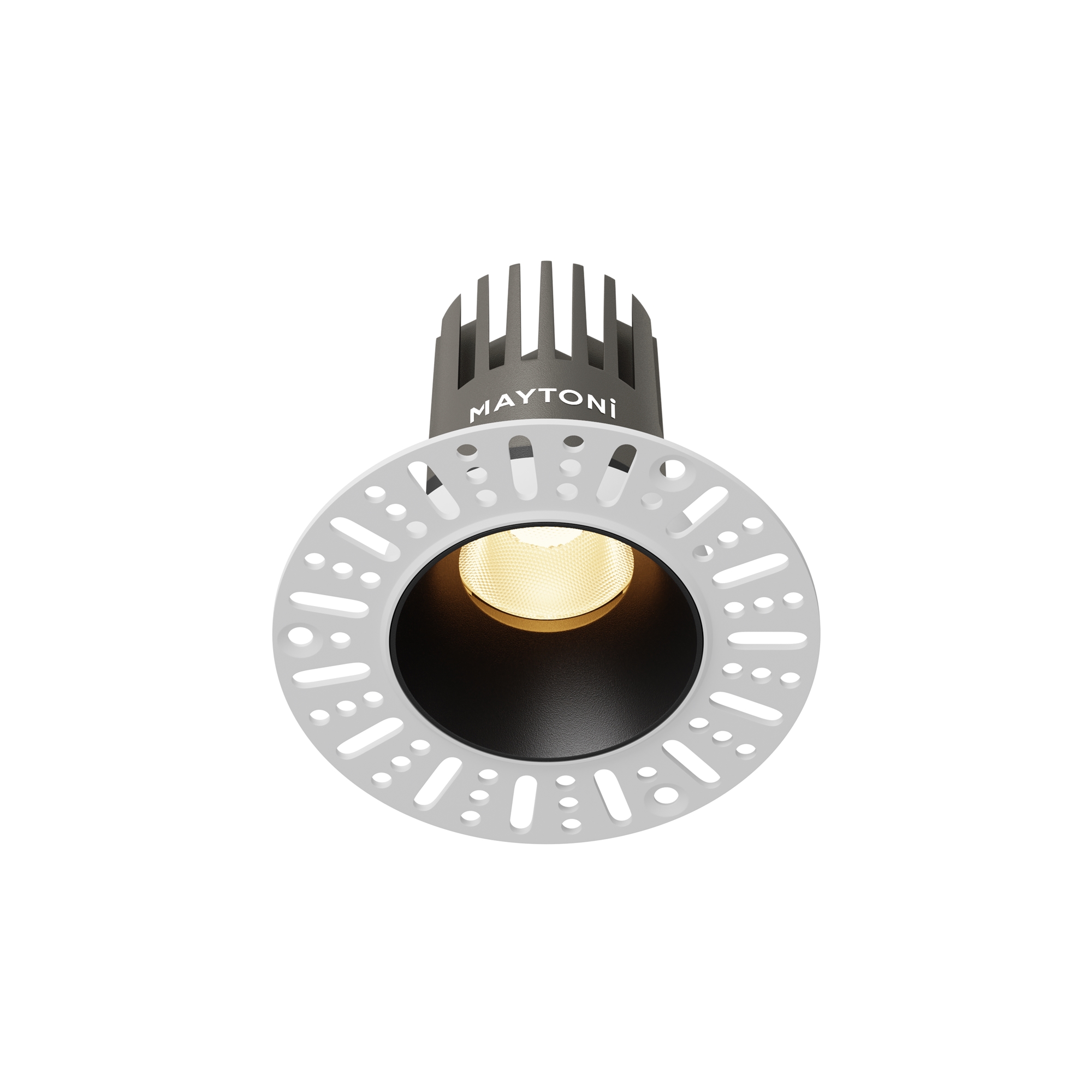 Corp de iluminat încastrat Dip Negru Aluminiu 10W MAYTONI DL119-10W-2.7K-TRS-B [1]