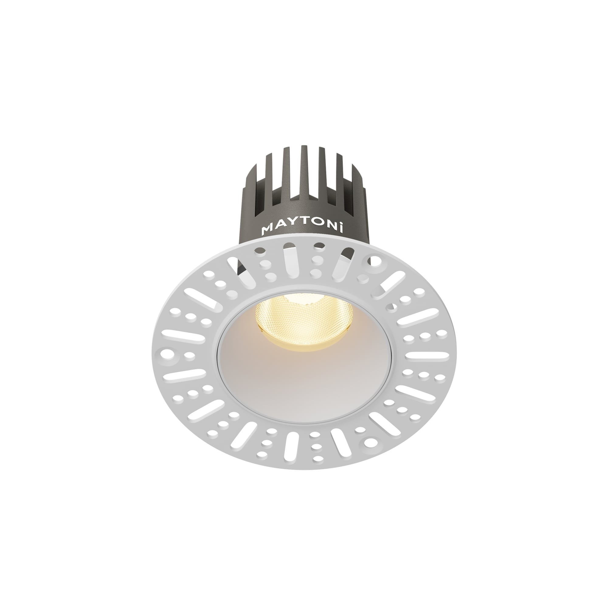 Spoturi si becuri - Corp de iluminat încastrat Dip Alb Aluminiu 10W MAYTONI DL119-10W-2.7K-TRS-W