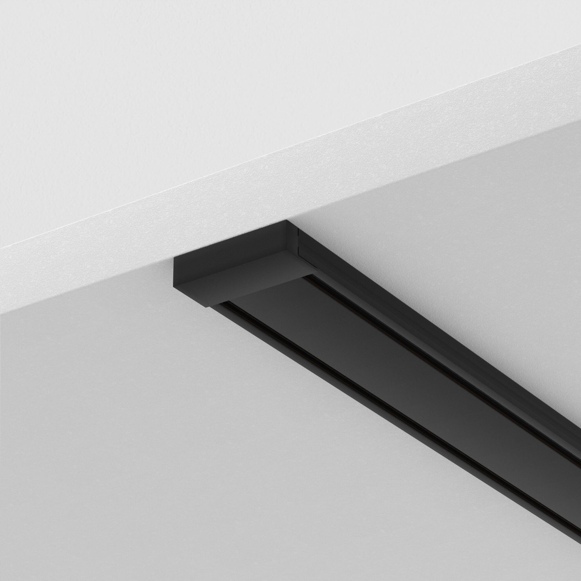 Șină cu montaj pe suprafață Sisteme de șine Radity, Aluminiu Negru, Maytoni TRX084-112B [5]