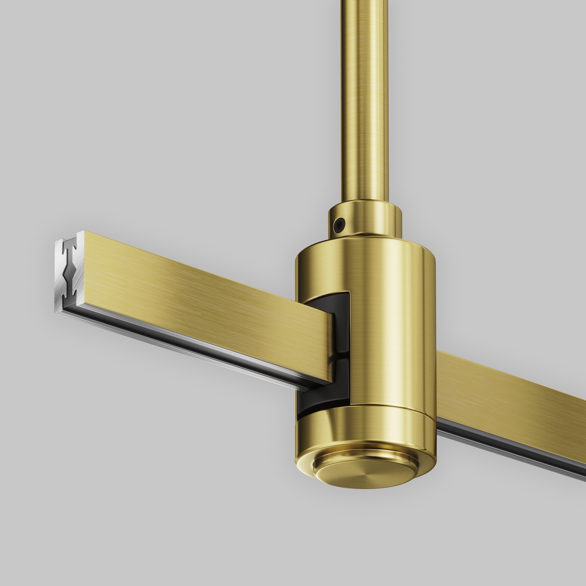 Șină cu montaj pe suprafață/suspendat Sisteme de șine Flarity, Aluminiu Alamă, Maytoni TRX154-111BS [6]