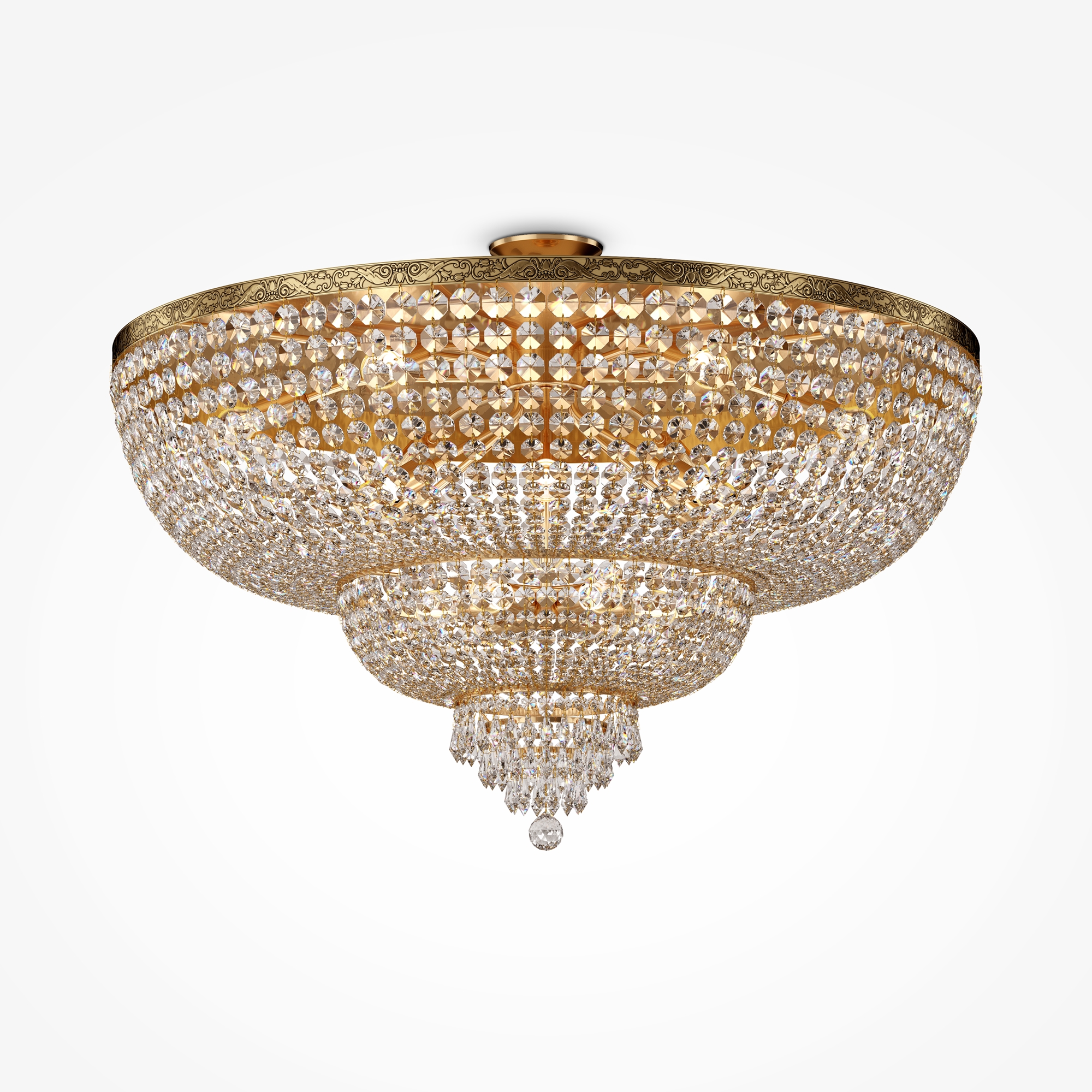 Produse - Plafonieră PALACE, Metal Auriu, 60W, MAYTONI DIA890-CL-18-G