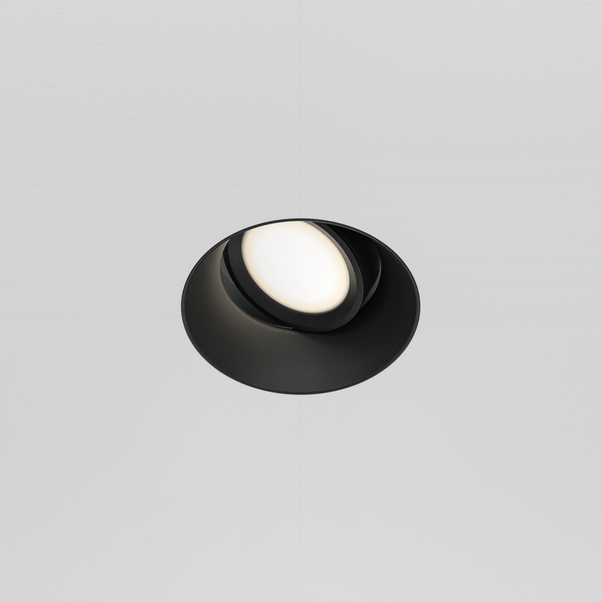 Produse - Corp de iluminat încastrat DOT, Aluminiu Negru, 10W, MAYTONI DL042-01-RD-B