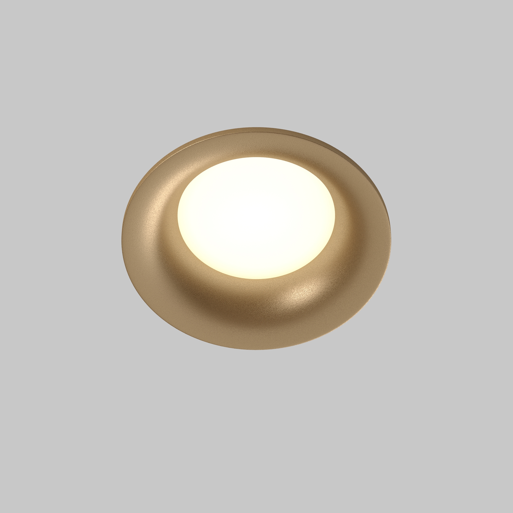 Corp de iluminat încastrat Slim, Aluminiu Auriu mat, 10W, MAYTONI DL088-GU10-RD-MG [4]