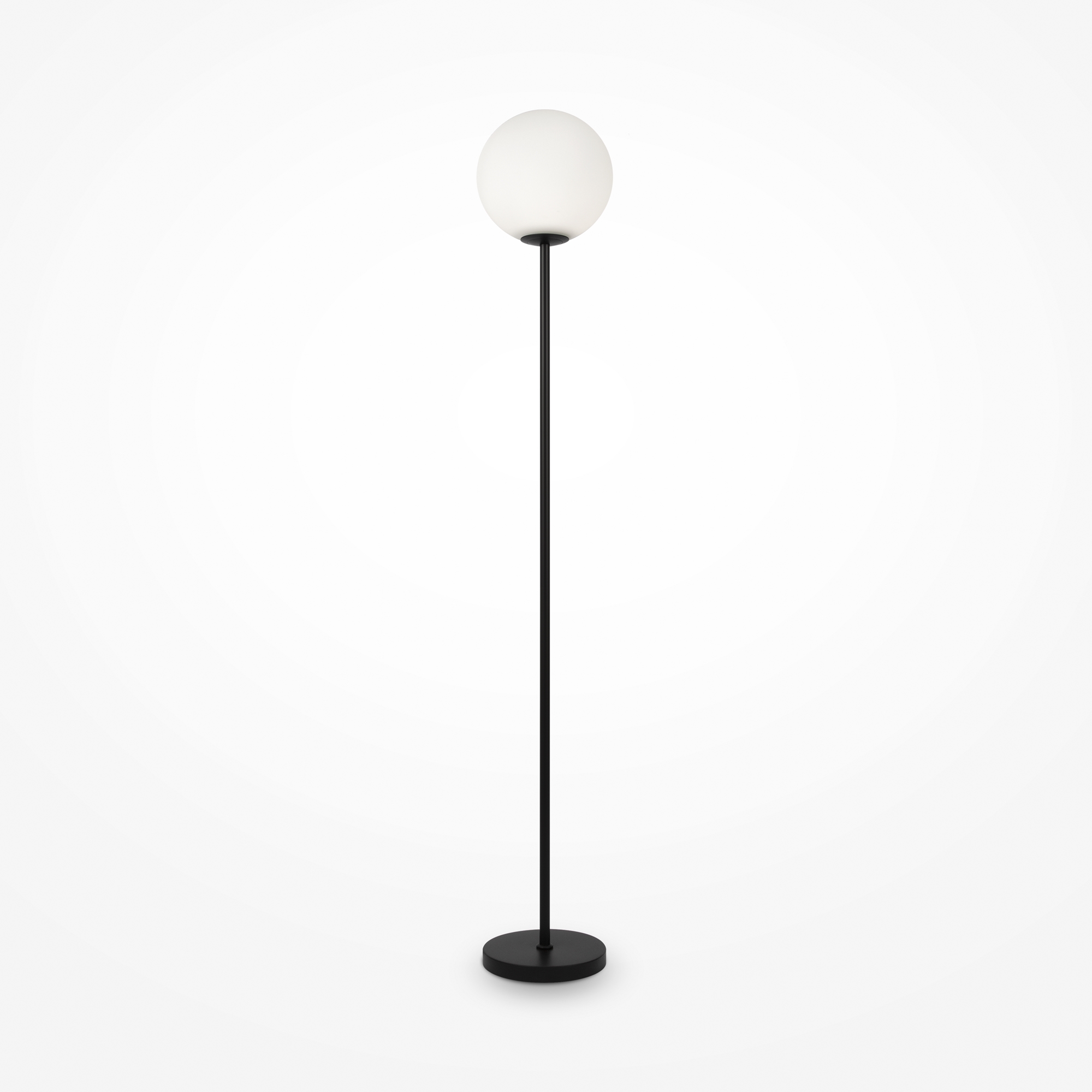 Produse - Lampadar Inel, Metal Negru, 60W, MAYTONI MOD013FL-01B