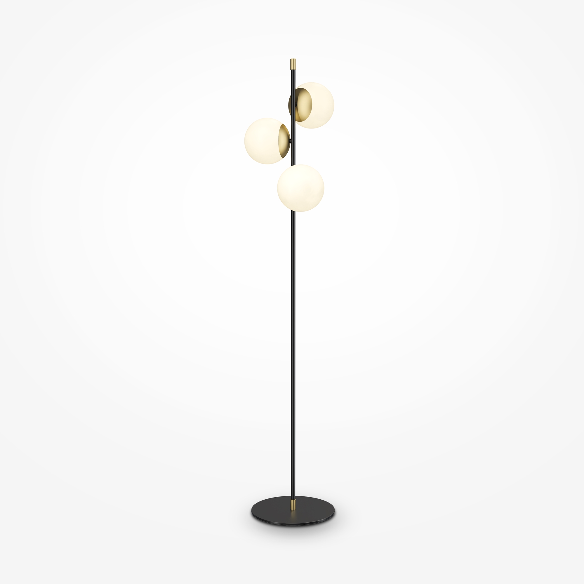 Produse - Lampadar Nostalgia, Metal Negru și auriu, 40W, MAYTONI MOD048FL-03G