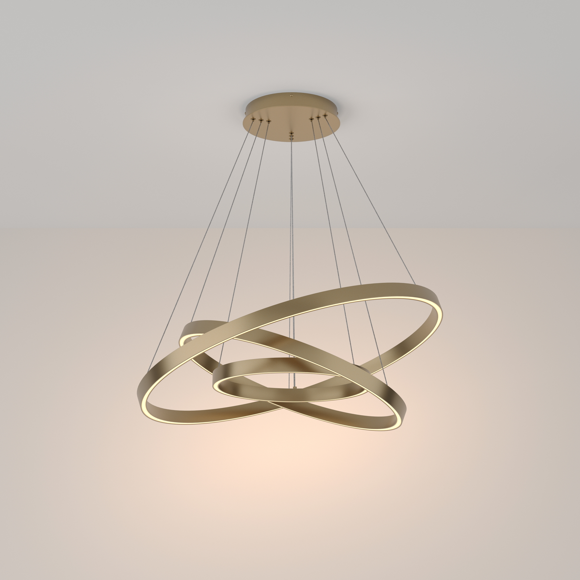 Pendule - Corp de iluminat suspendat Rim, Aluminiu Alamă, 115W, MAYTONI MOD058PL-L100BS3K