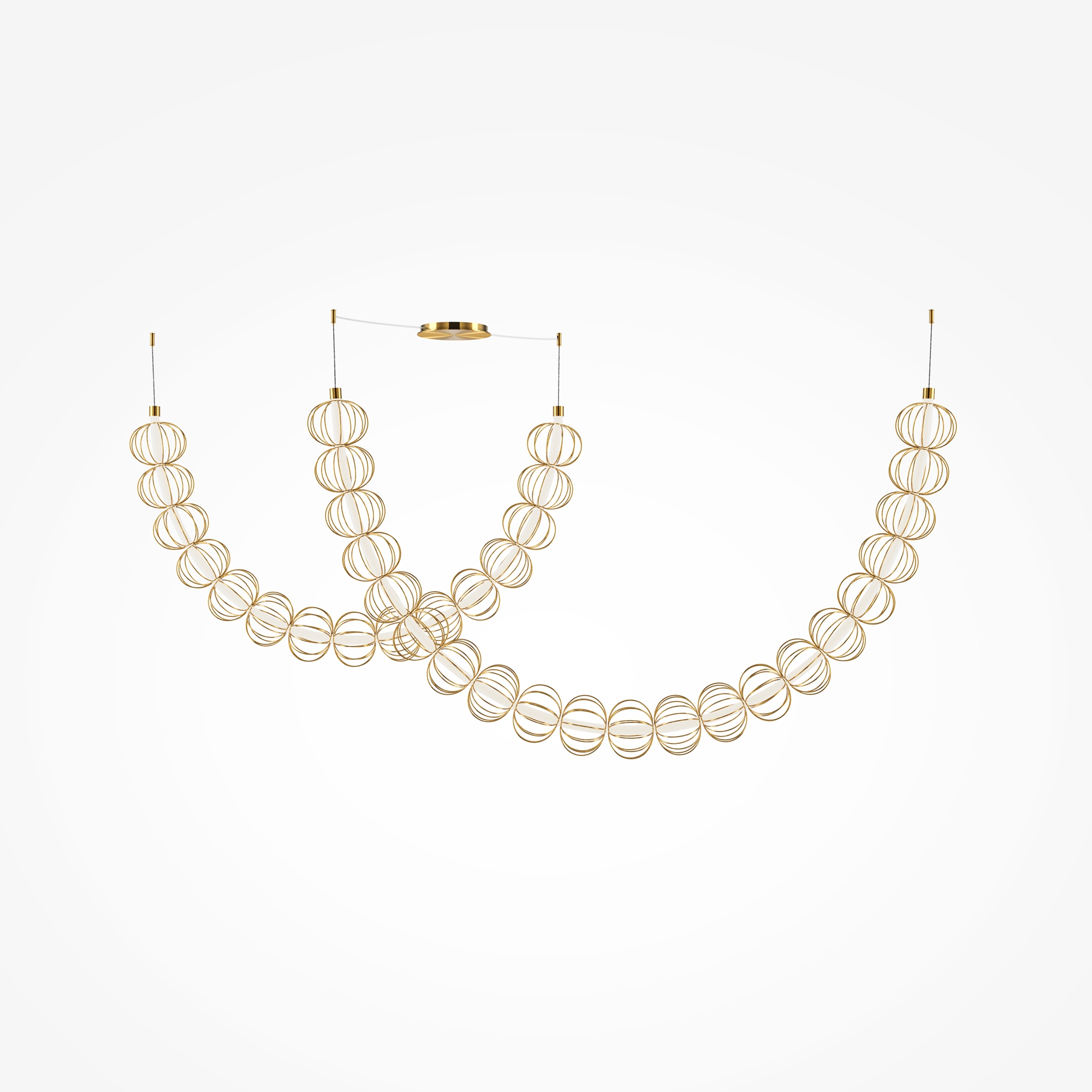 Corp de iluminat suspendat Golden Cage, Metal Auriu, 107W, MAYTONI MOD216PL-L55G3K [5]