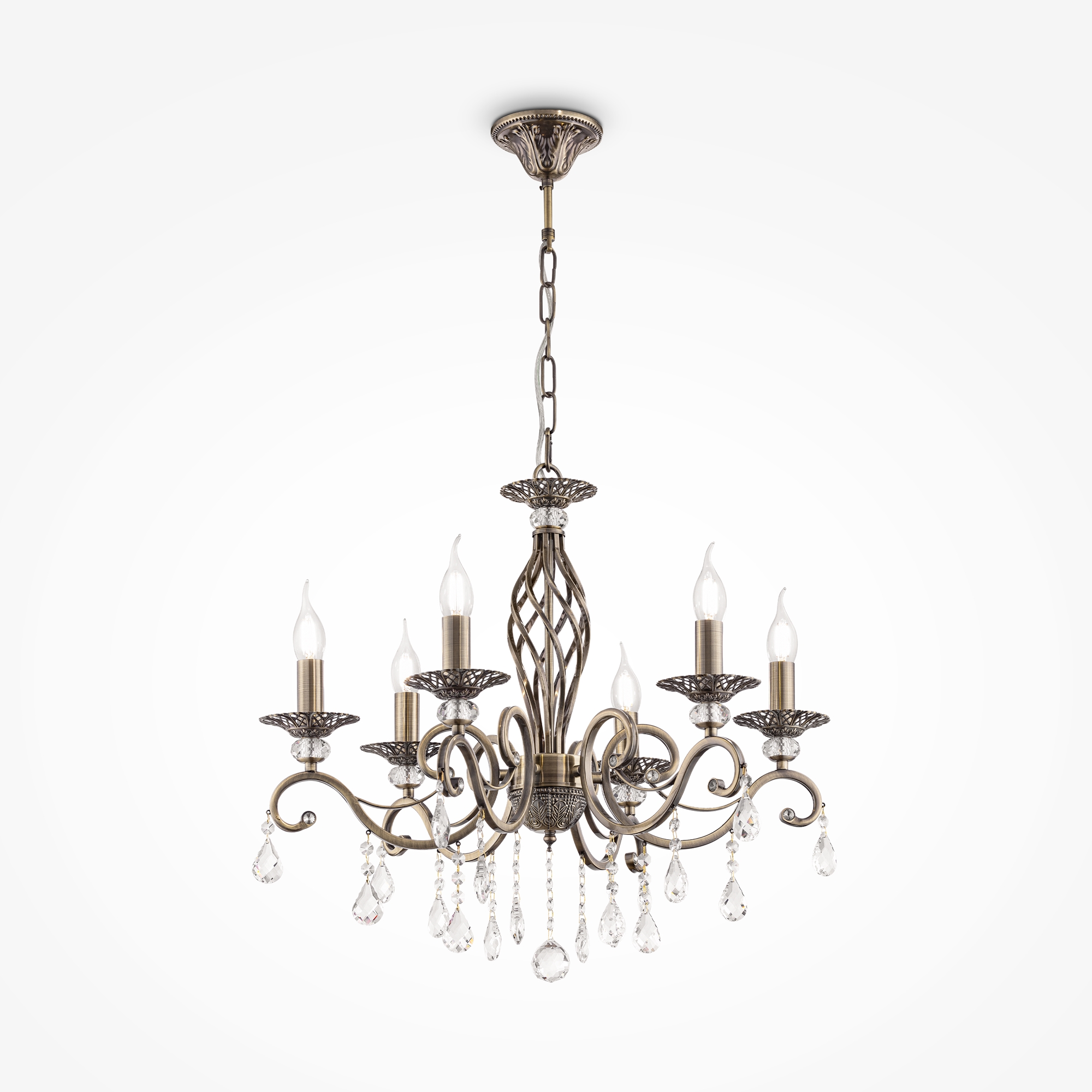Produse - Corp de iluminat suspendat Grace, Metal Bronz, 60W, MAYTONI RC247-PL-06-R