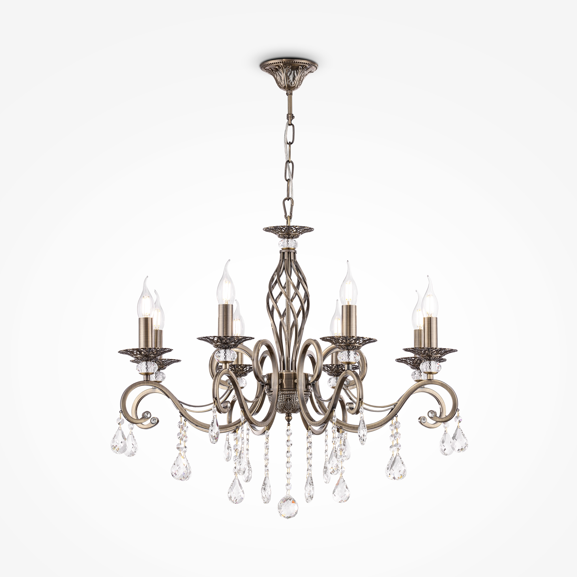 Corp de iluminat suspendat Grace, Metal Bronz, 60W, Maytoni RC247-PL-08-R [3]