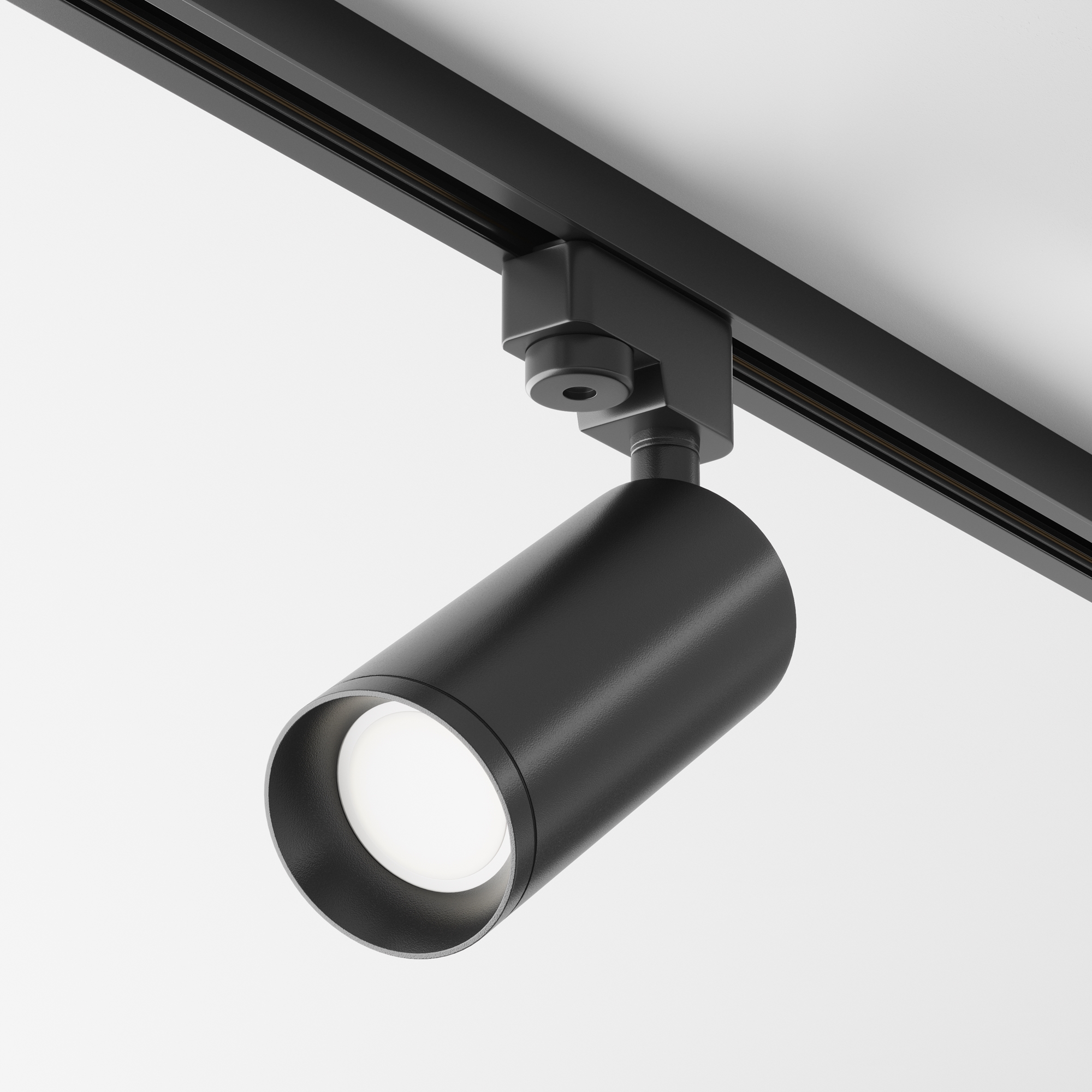 Produse - Corp de iluminat pe șină Focus, Aluminiu Negru, 10W, MAYTONI TR004-1-GU10-B