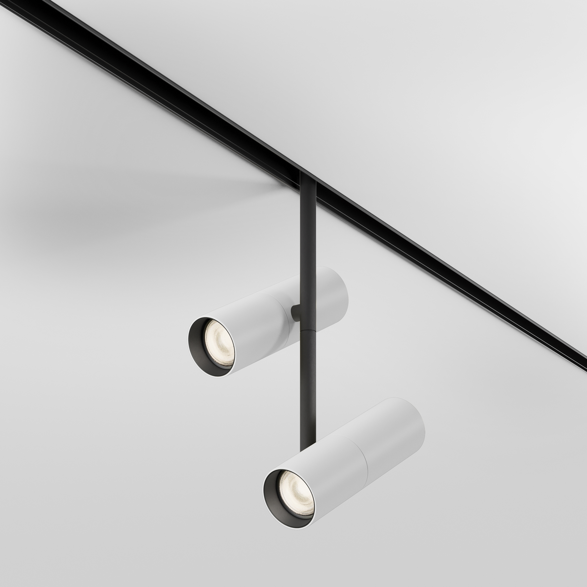 Corp de iluminat pe șină Elti Duo, Aluminiu Negru, 24W, MAYTONI TR005-2-2X12W3K-BW [5]