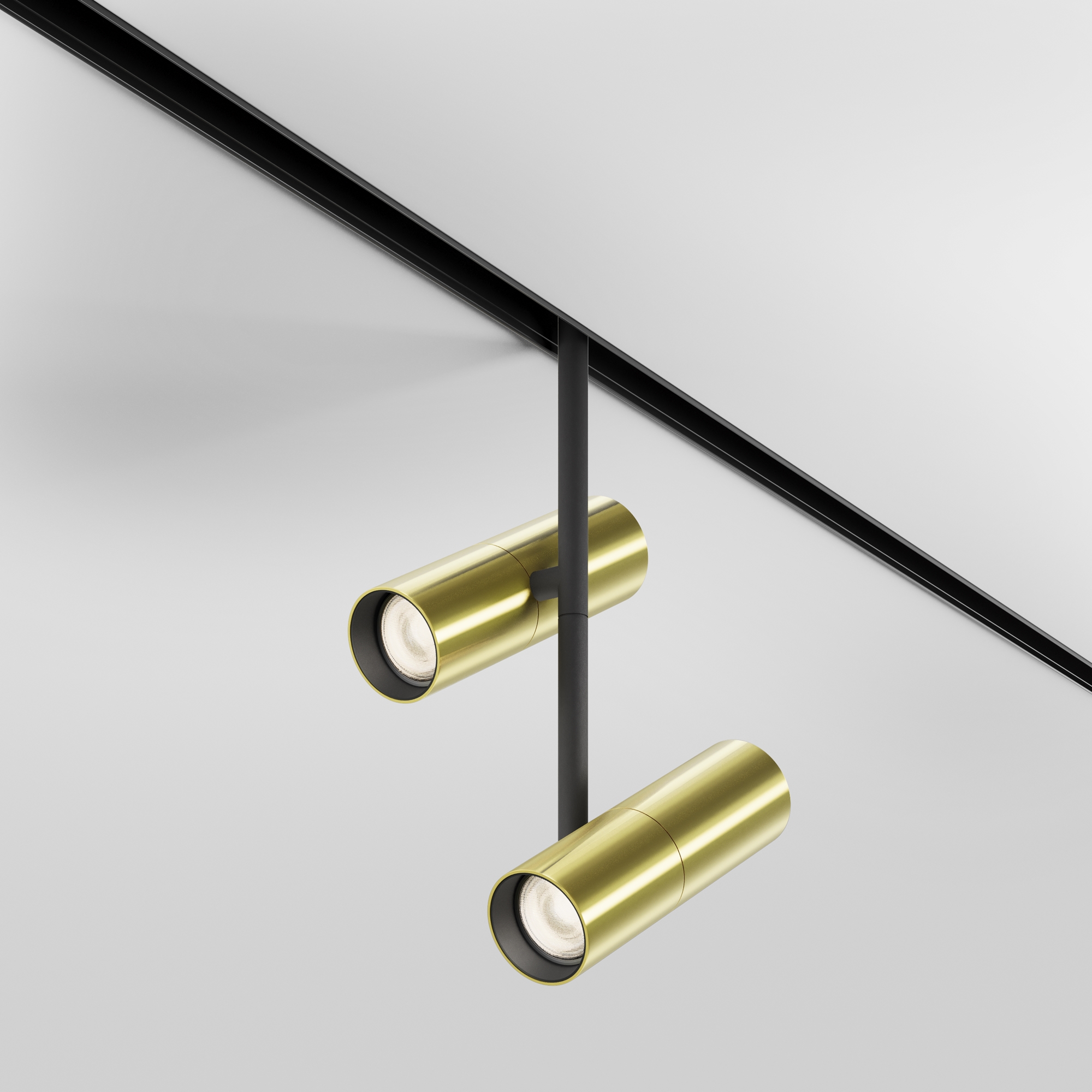 Corp de iluminat pe șină Elti Duo, Aluminiu Negru, 24W, MAYTONI TR005-4-2X12W-DS-BBS [5]