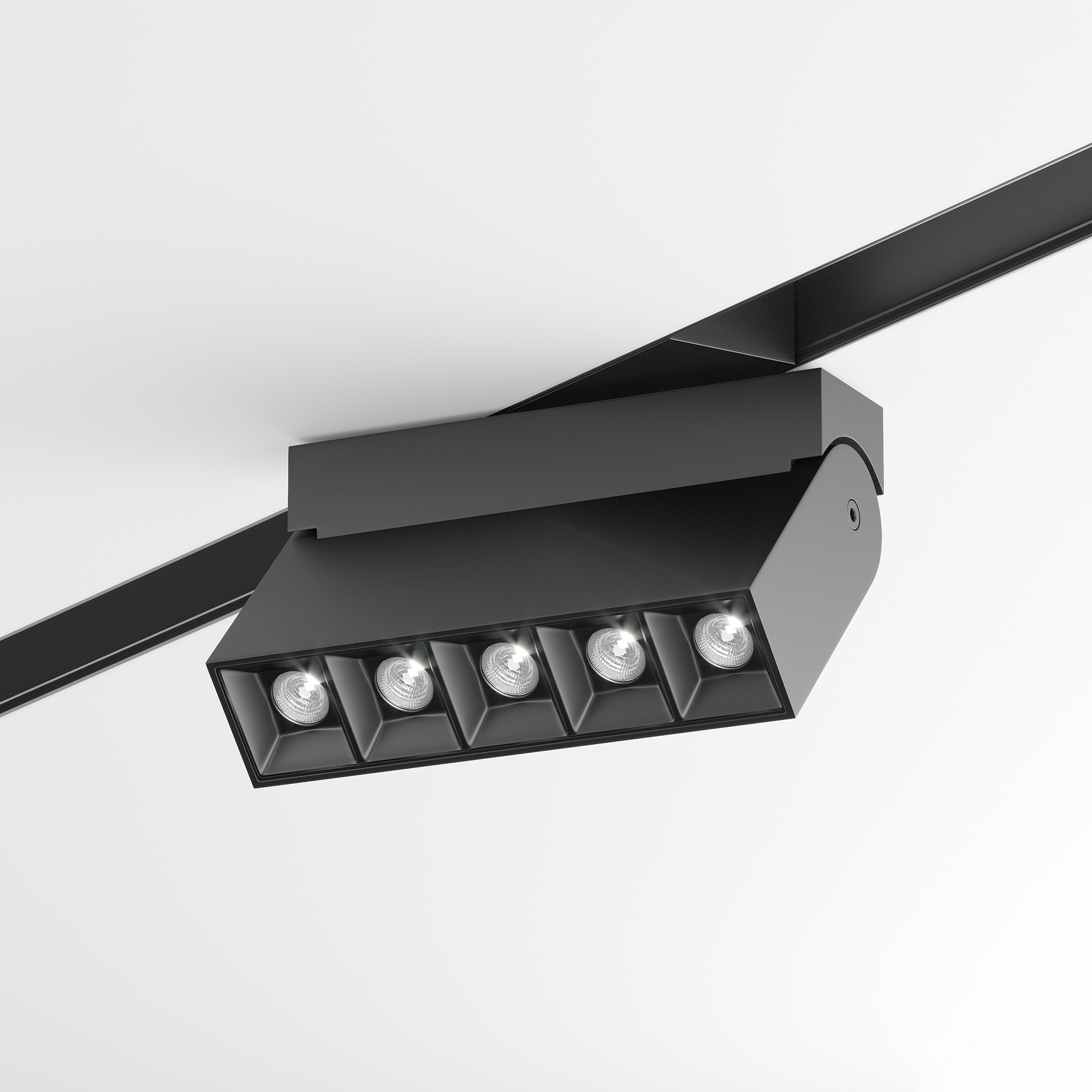 Corp de iluminat pe șină Points Rot, Aluminiu Negru, 10W, Maytoni TR015-2-10W4K-B [4]