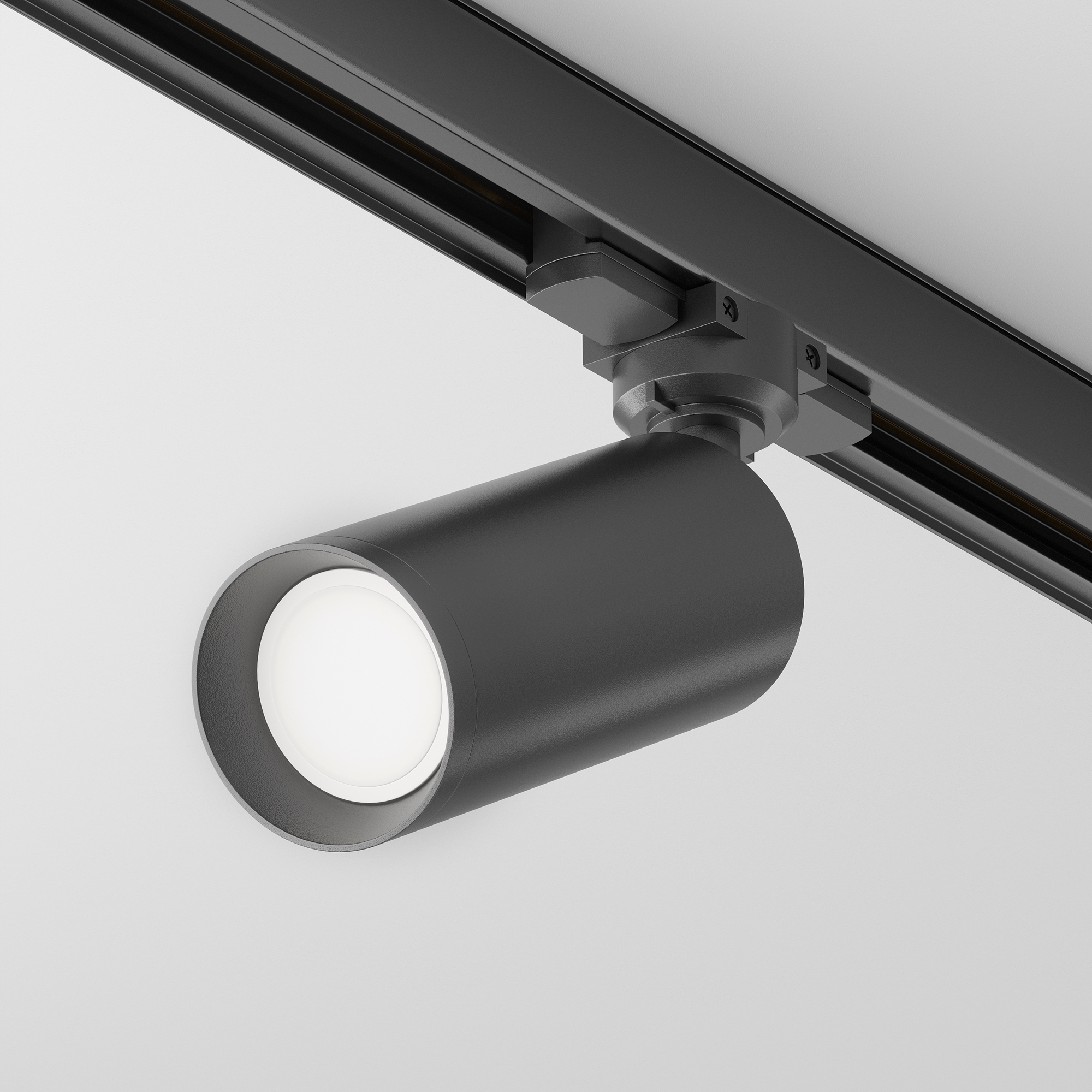 Produse - Corp de iluminat pe șină Focus, Aluminiu Negru, 10W, MAYTONI TR028-3-GU10-B