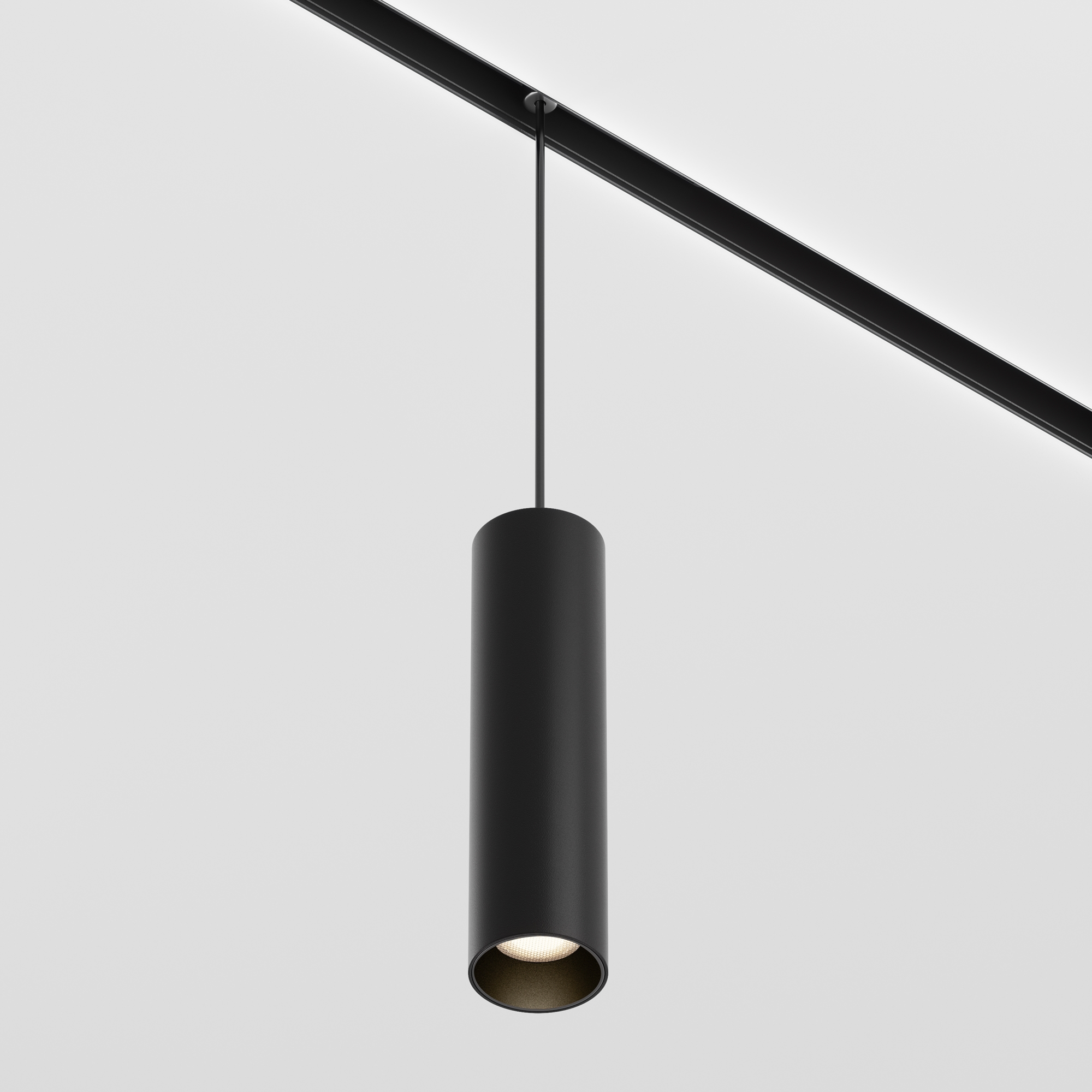 Corp de iluminat suspendat pe șină Focus LED, Aluminiu Negru, 12W, MAYTONI TR041-2-12W3K-B [7]