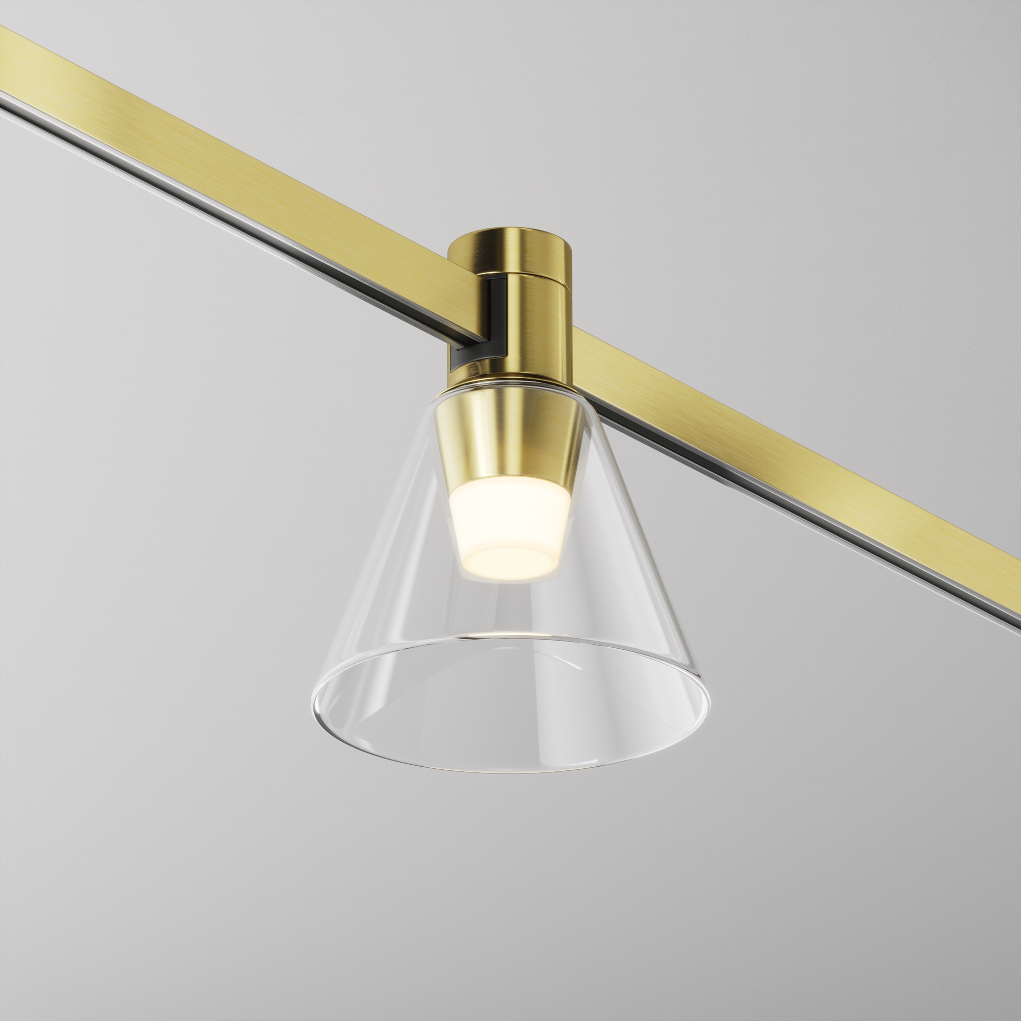 Corp de iluminat pe șină Bianca, Aluminiu Alamă, 3W, MAYTONI TR147-1-3W2.7K-BS-DE [6]