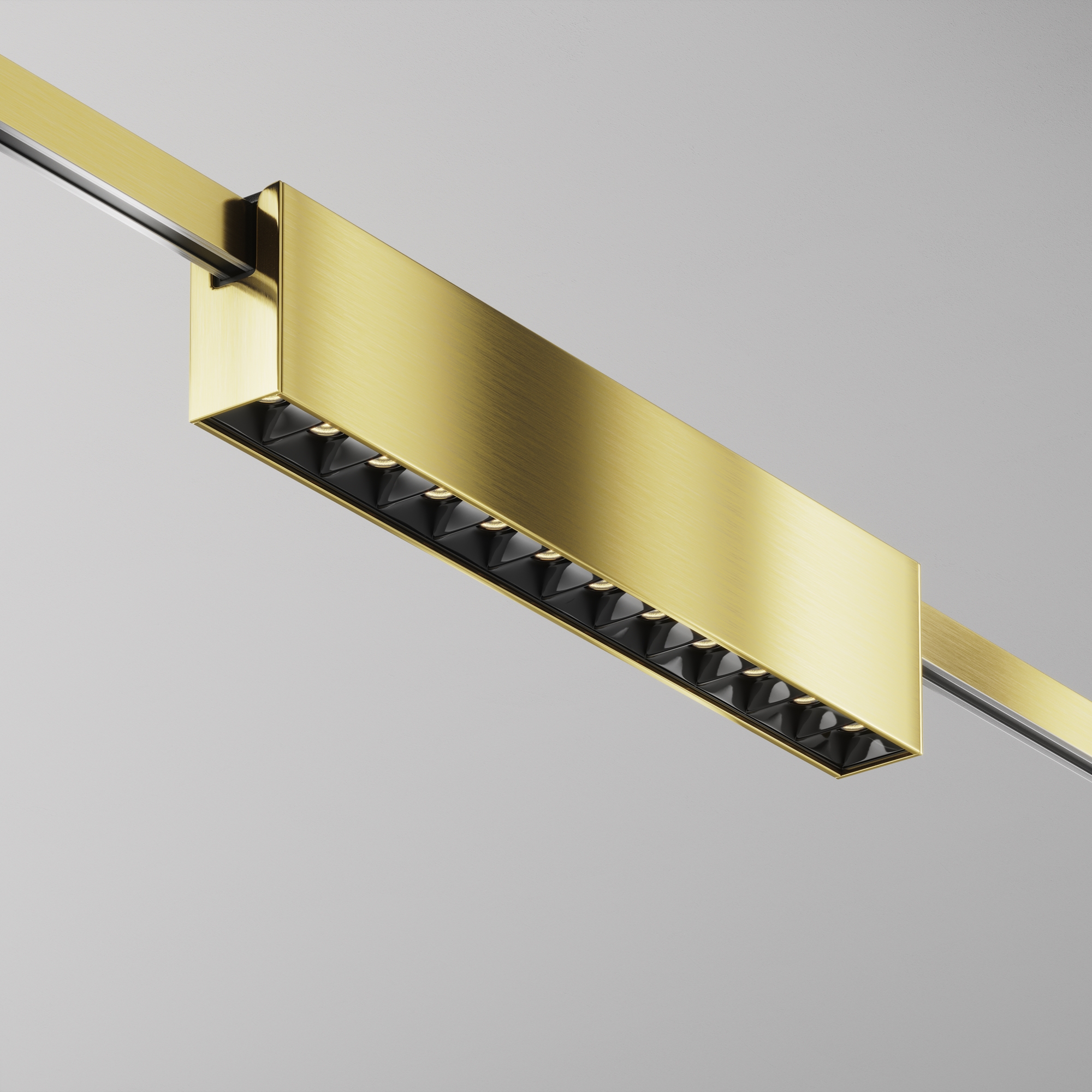 Corp de iluminat pe șină Points, Aluminiu Alamă, 12W, MAYTONI TR150-1-12W2.7K-M-BS-DE [6]