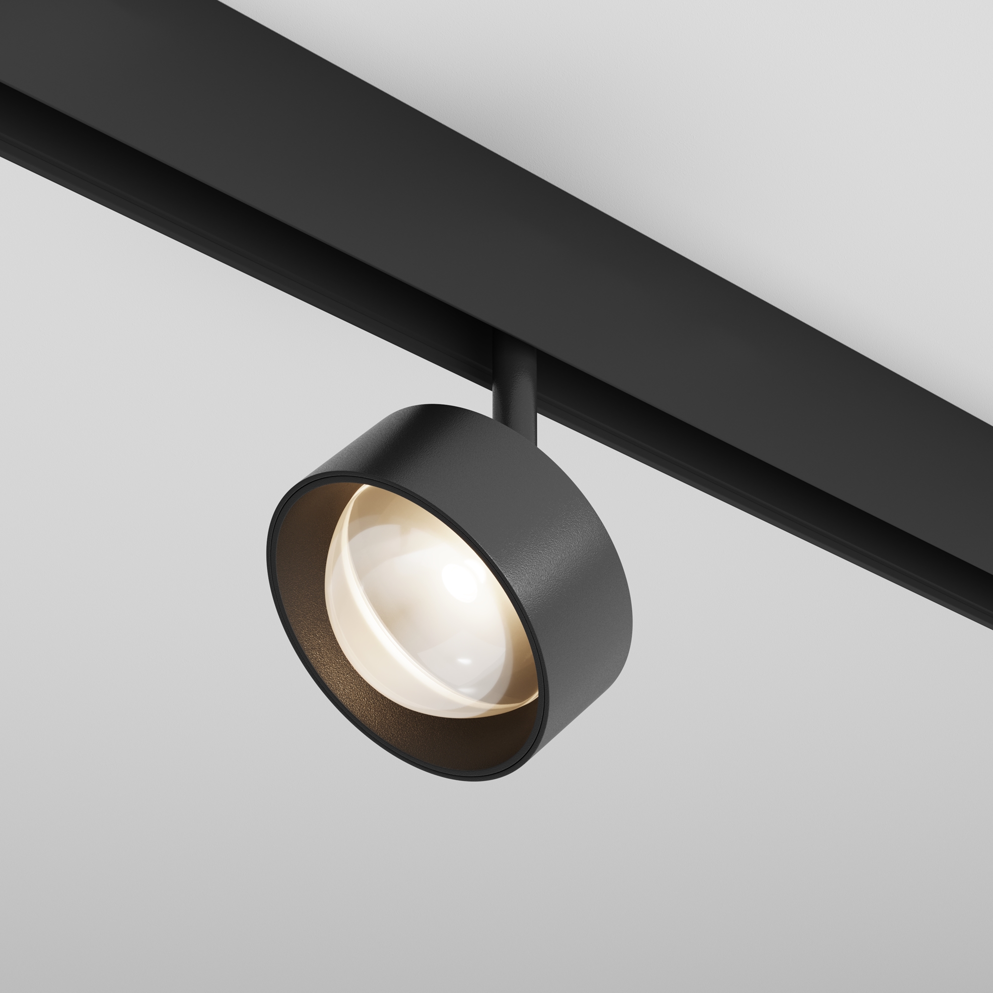 Corp de iluminat pe șină Lentilă, Aluminiu Negru, 15W, MAYTONI TR217-2-15W3K-B [6]