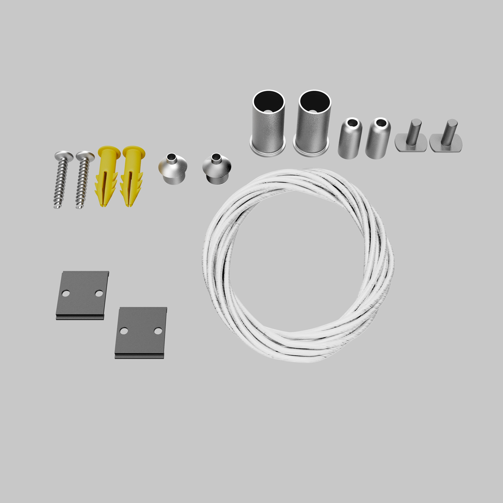 Componente pentru sistem de șină cu montaj pe suprafață Accesorii pentru șine S35, Aluminiu Argintiu, -W, MAYTONI TRA004SW-21S [3]