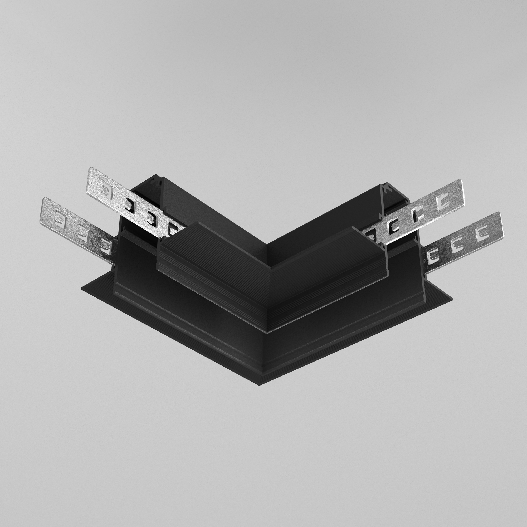 Produse - Componente sistem de șine încastrate Accesorii pentru șine Exility, Aluminiu Negru, Maytoni TRACL034-42B-R