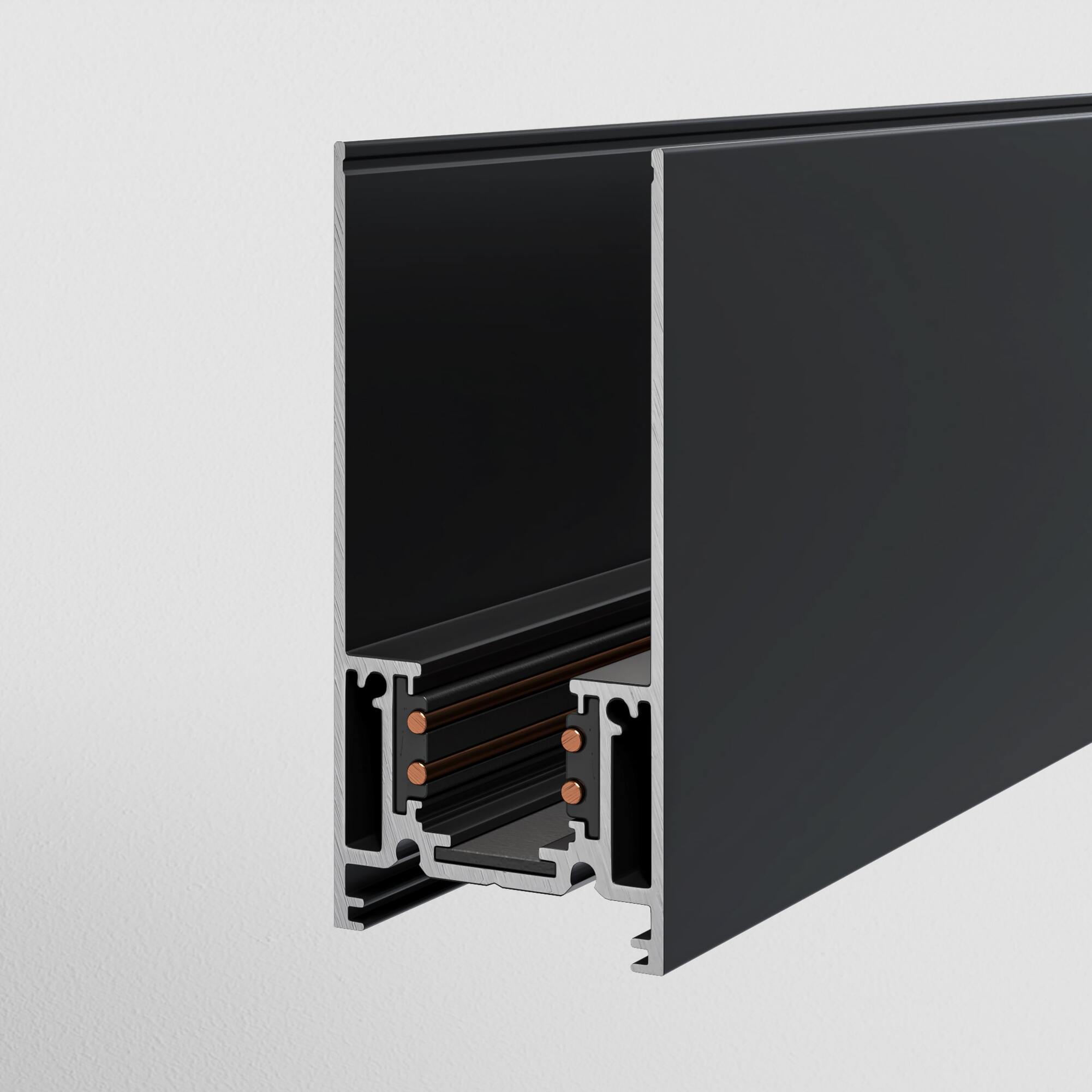 Șină cu montaj pe suprafață/suspendat Sisteme de șine S35, Aluminiu Negru, -W, MAYTONI TRX004-211B [3]