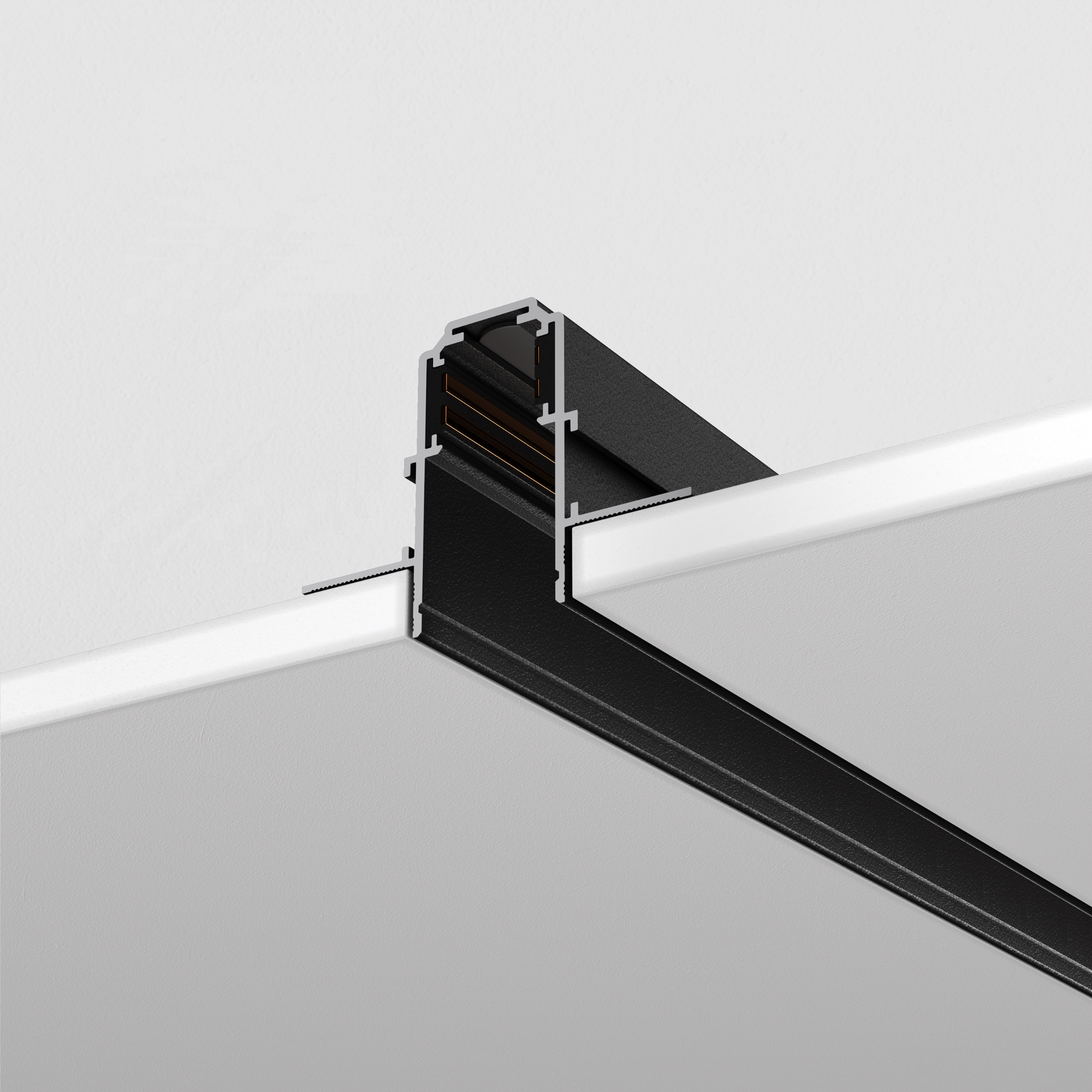 Șină încastrată Sisteme de șine Exility, Aluminiu Negru, Maytoni TRX034-421B [4]