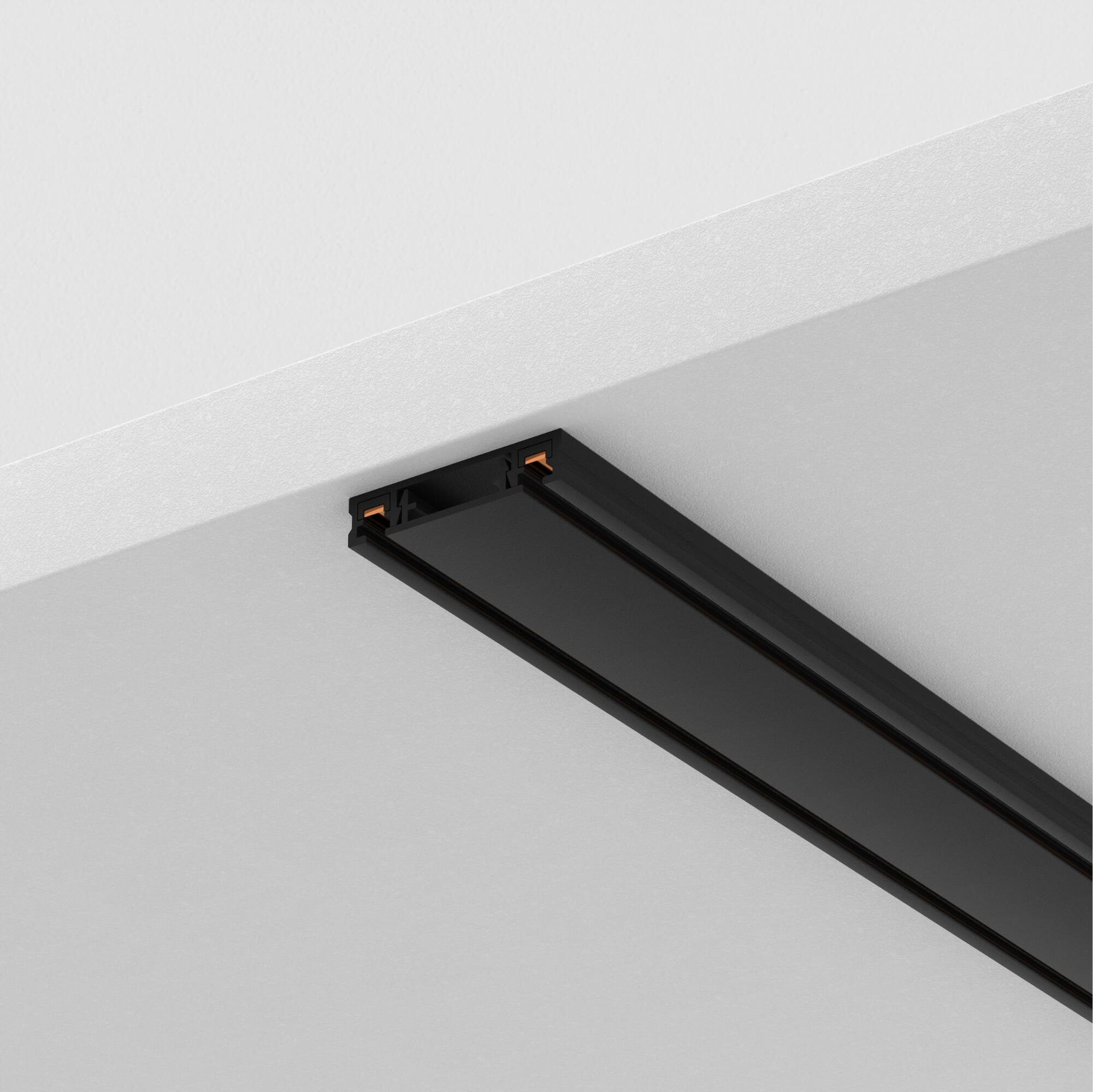 Șină cu montaj pe suprafață Sisteme de șine Radity, Aluminiu Negru, Maytoni TRX084-112B [3]