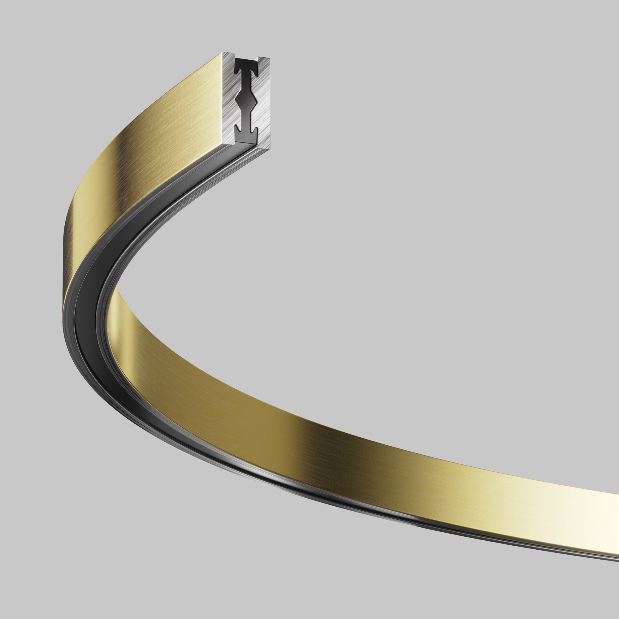 Șină cu montaj pe suprafață/suspendat Sisteme de șine Flarity, Aluminiu Alamă, -W, MAYTONI TRX154-SR-D650-BS [3]