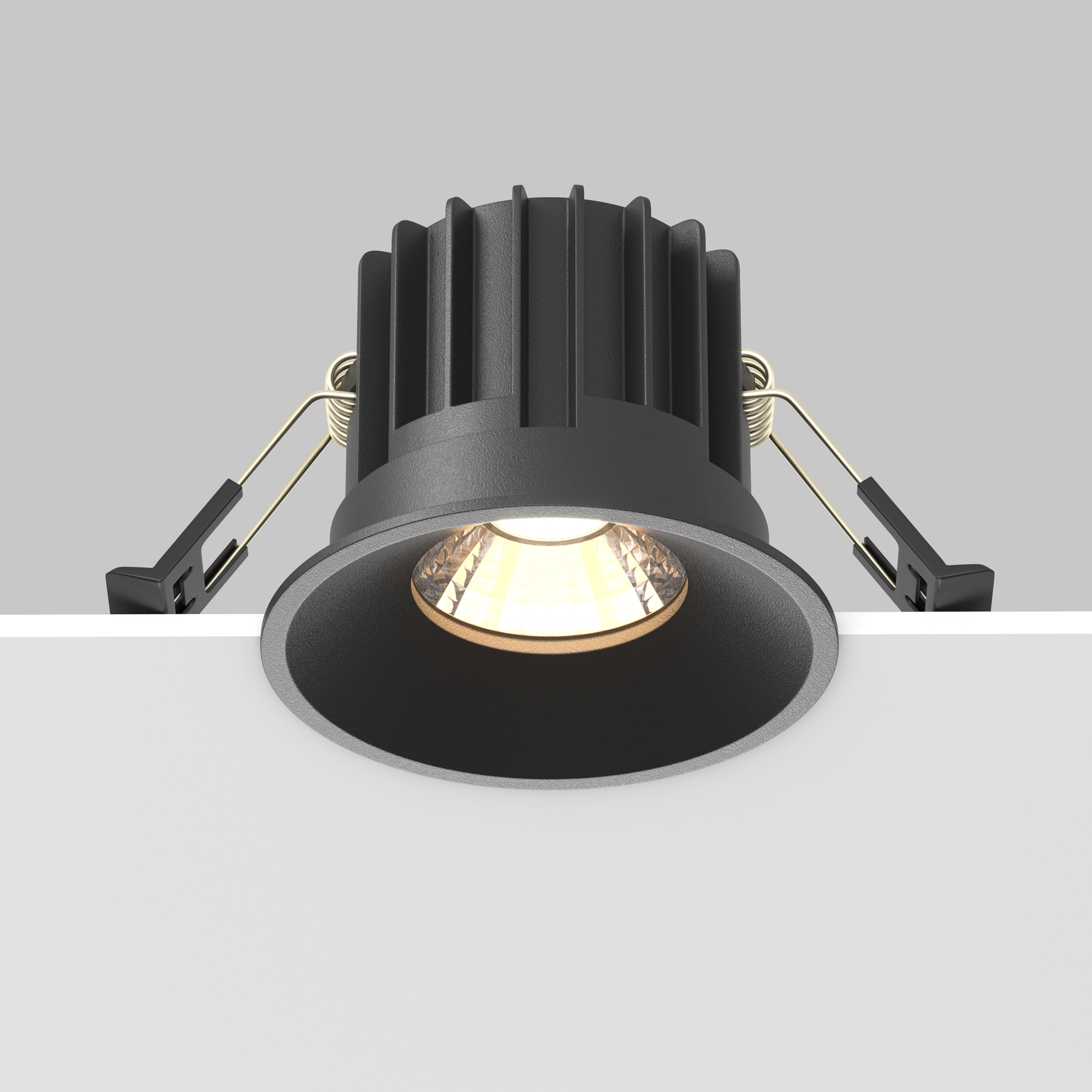 Corp de iluminat încastrat Rotund, Aluminiu Negru, 12W, MAYTONI DL058-12W3K-B [9]