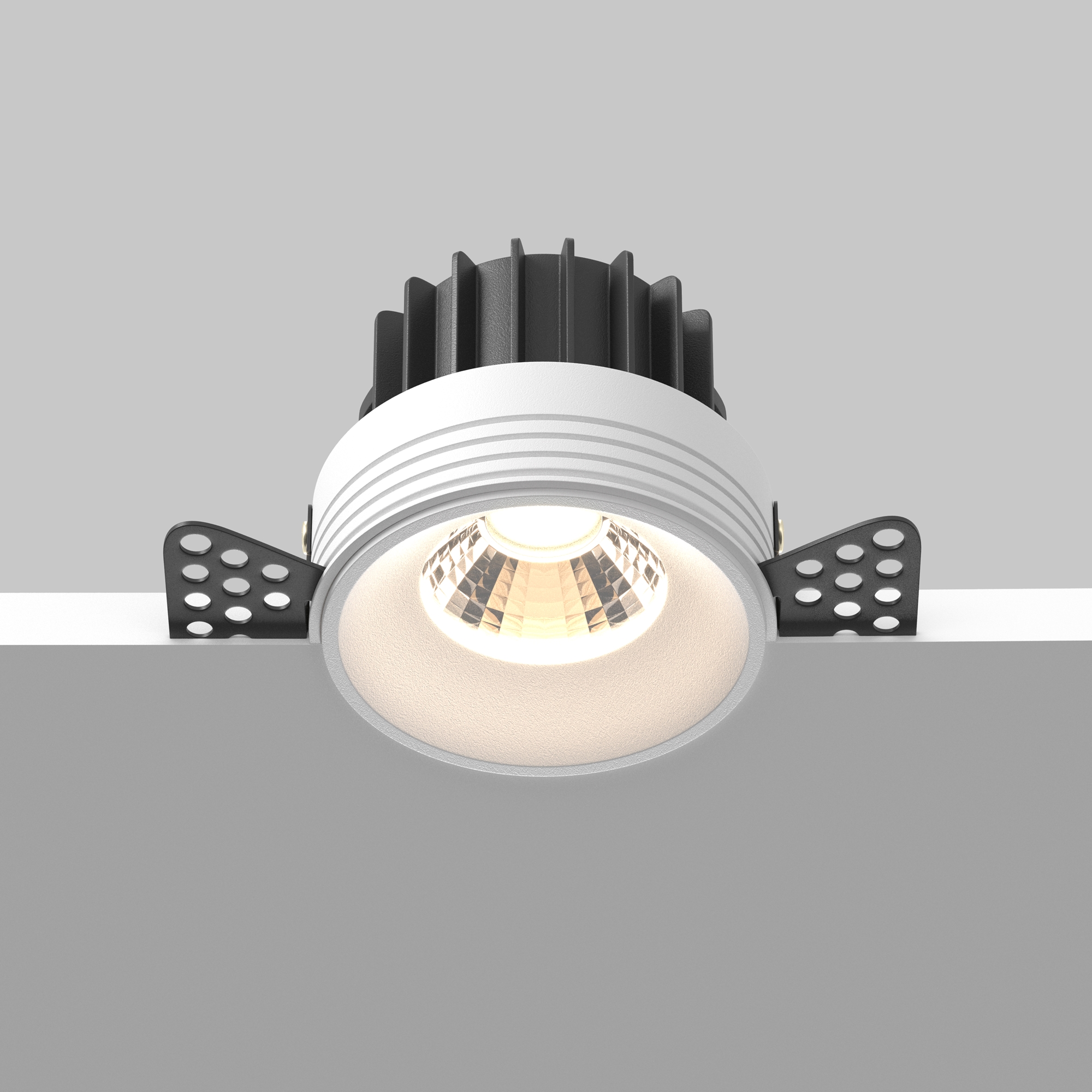 Corp de iluminat încastrat Rotund, Aluminiu Alb, 12W, MAYTONI DL058-12W3K-TRS-W [9]
