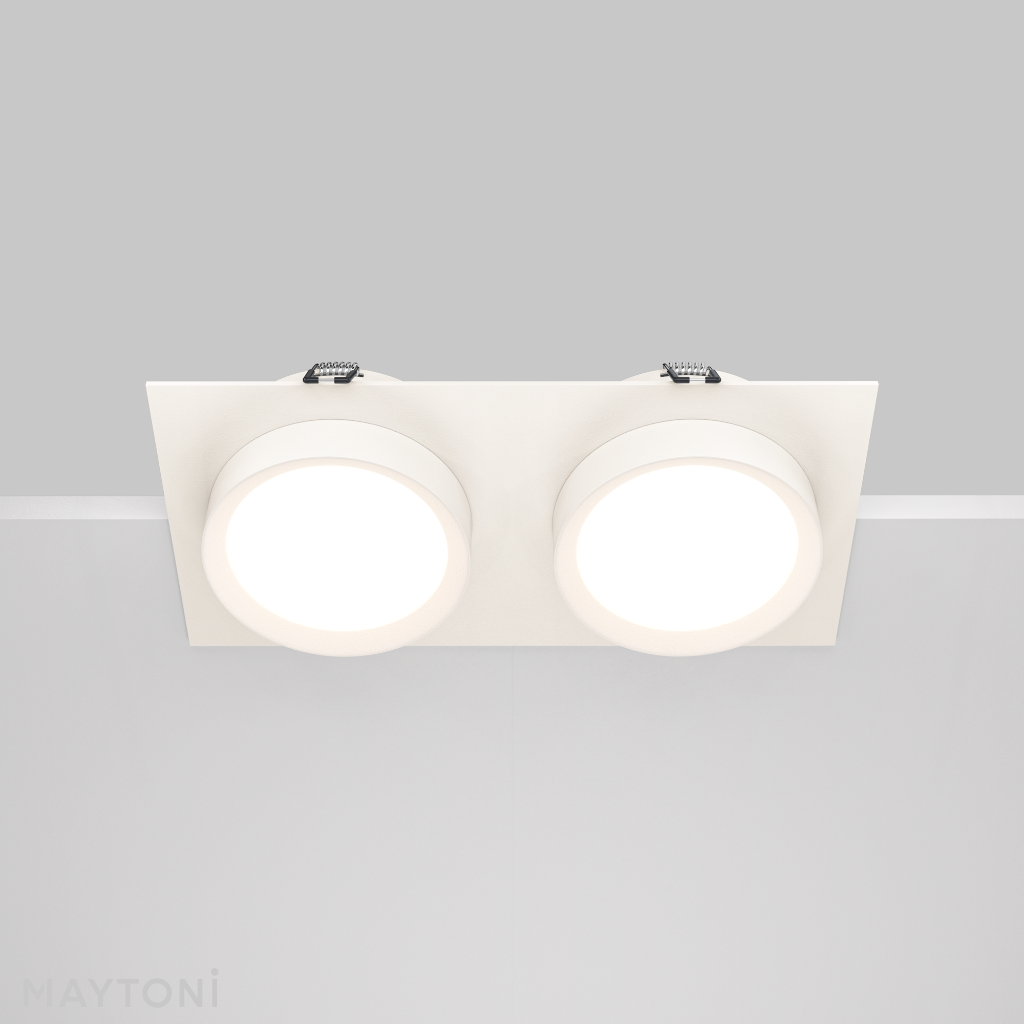 Corp de iluminat încastrat HOOP, Aluminiu și plastic Alb, 12W, MAYTONI DL086-02-GX53-SQ-W [7]