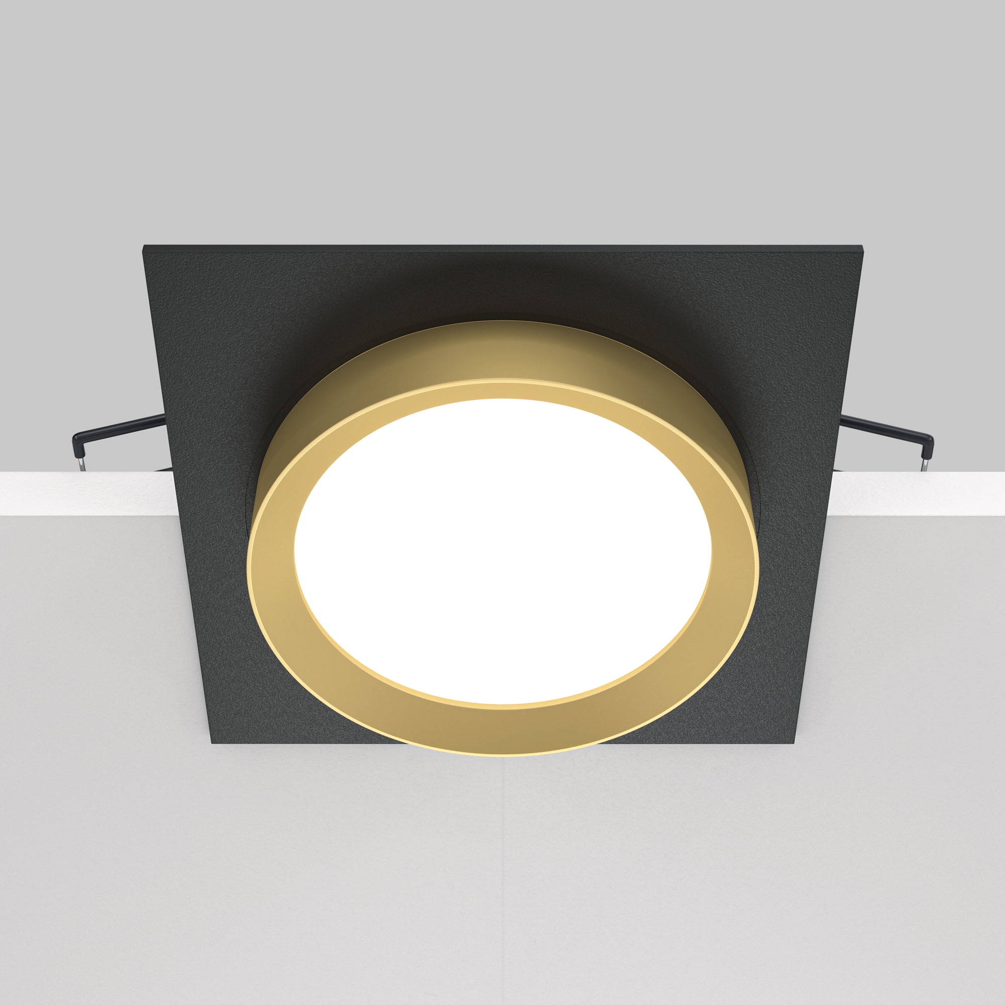 Corp de iluminat încastrat HOOP, Aluminiu și plastic Negru, 12W, MAYTONI DL086-GX53-SQ-BG [7]